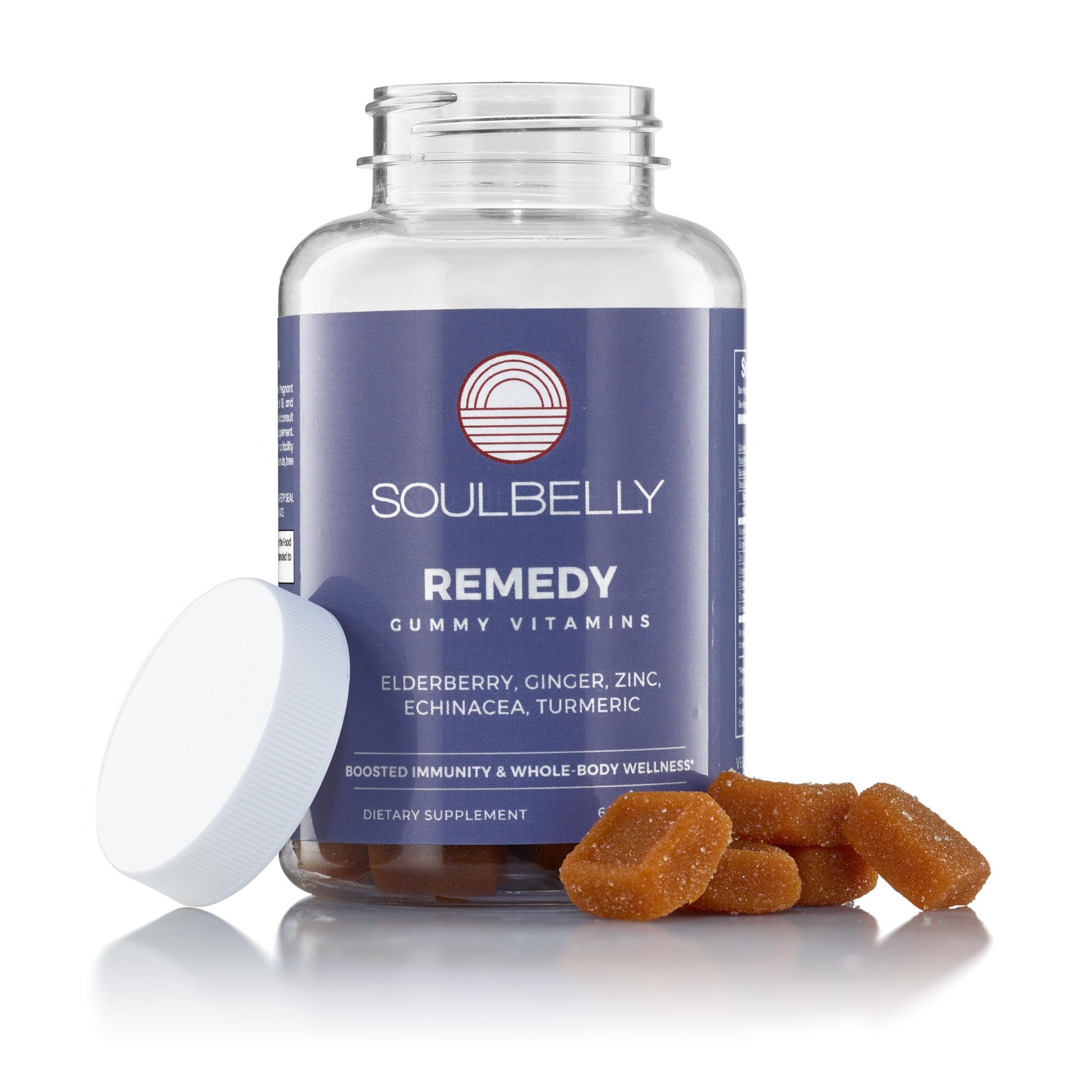 SOULBELLY Super Immunity | Remedy Vitamin Gummies for Immune Support | Vegan | Gluten-Free | Non-GMO | 60 Count SOULBELLY uk supplements