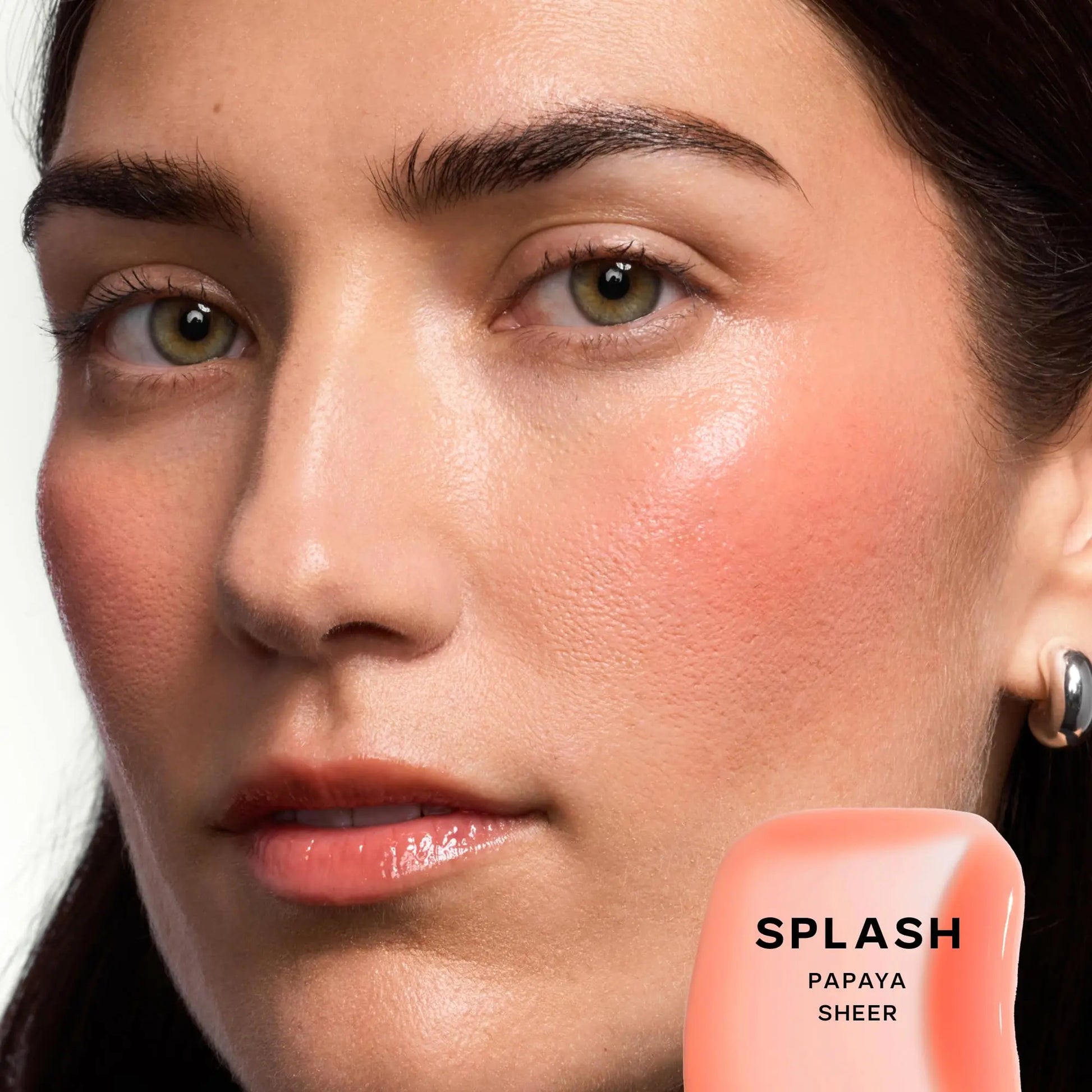 Saie Dewy Glow Duo - Dew Liquid Blush - (.40 oz, Hottie), Glossybounce Lip Gloss-Oil Hybrid (.17 oz, Splash) - Hydrating, Vegan Makeup for Radiant Cheeks & Lips Saie uk supplements