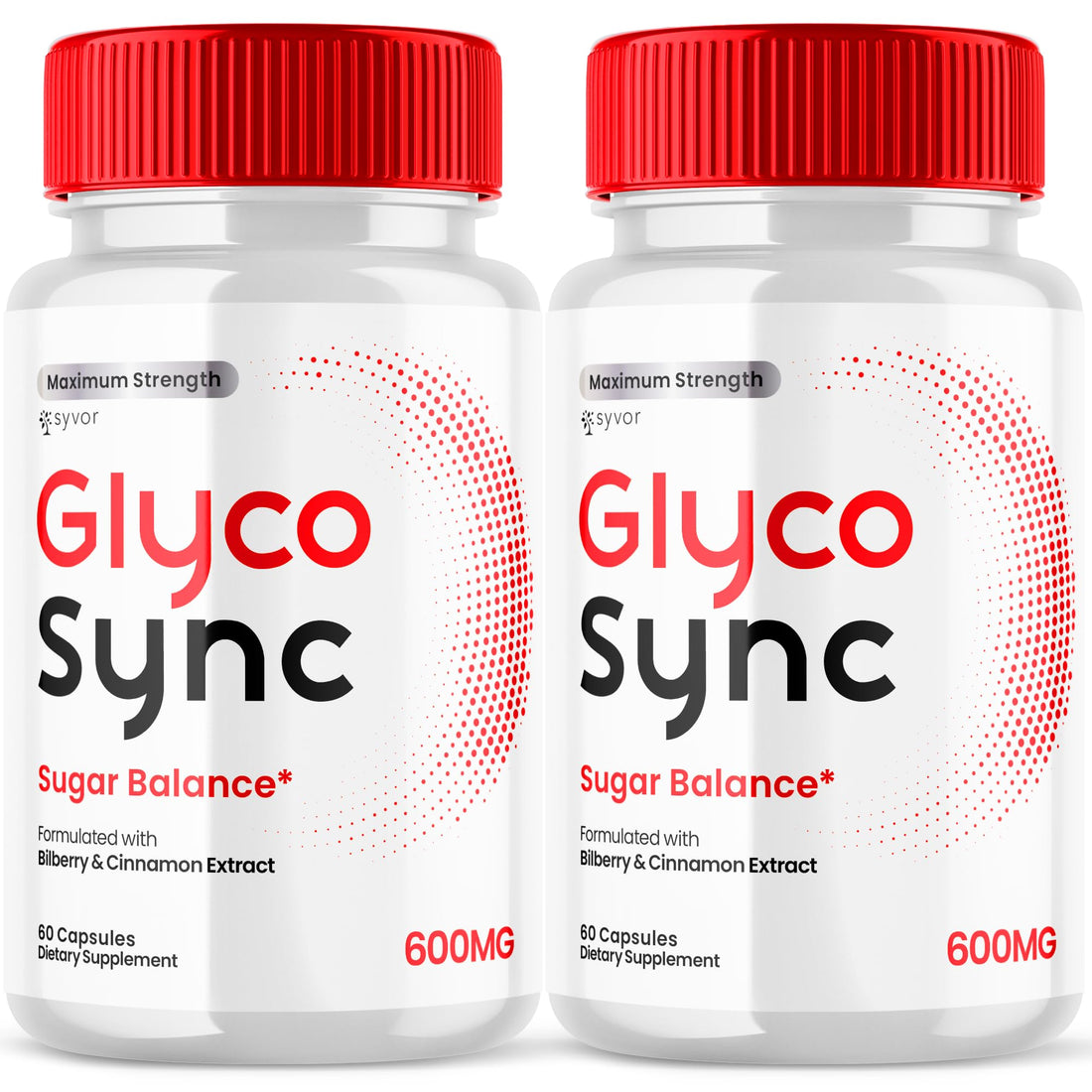 (2 Pack) Glyco Sync Capsules, Official Glyco Sync Balance Pills with All Natural Ingredients, Advanced Formula GlycoSync Joint Health and Wellness Support Max Strength for Men & Women (120 Capsules) Syvor uk supplements