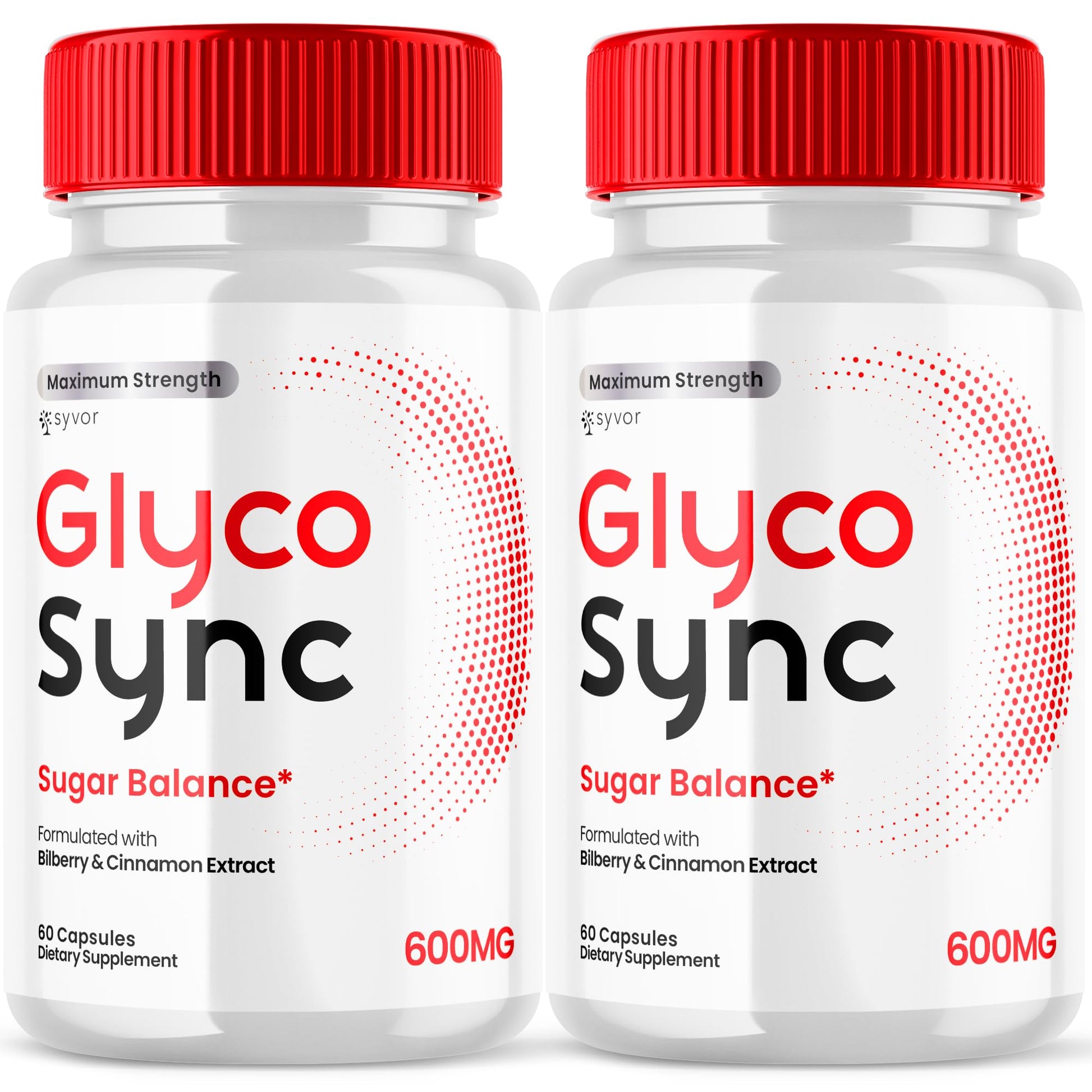 (2 Pack) Glyco Sync Capsules, Official Glyco Sync Balance Pills with All Natural Ingredients, Advanced Formula GlycoSync Joint Health and Wellness Support Max Strength for Men & Women (120 Capsules) Syvor uk supplements
