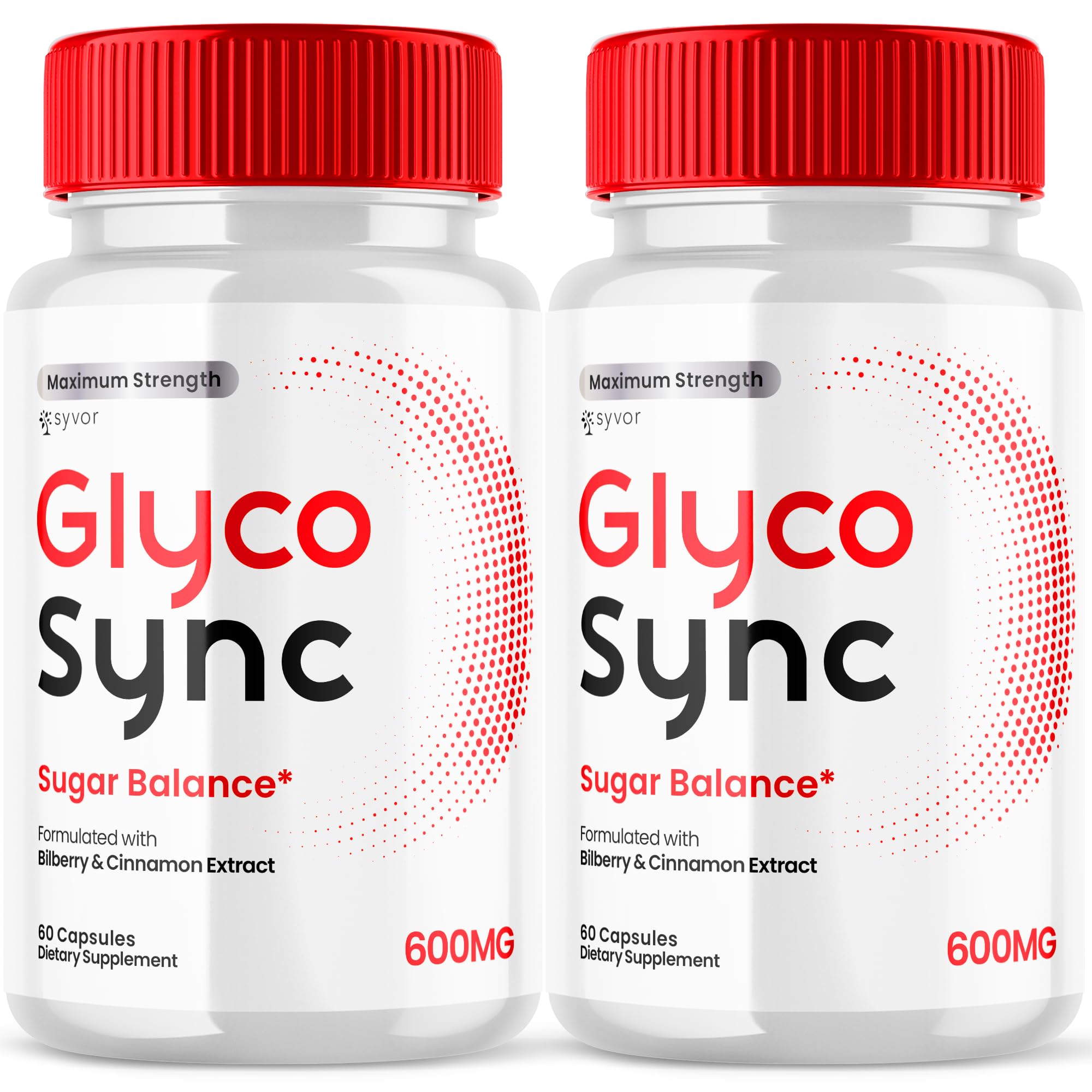 (2 Pack) Glyco Sync Capsules, Official Glyco Sync Balance Pills with All Natural Ingredients, Advanced Formula GlycoSync Joint Health and Wellness Support Max Strength for Men & Women (120 Capsules) Syvor uk supplements