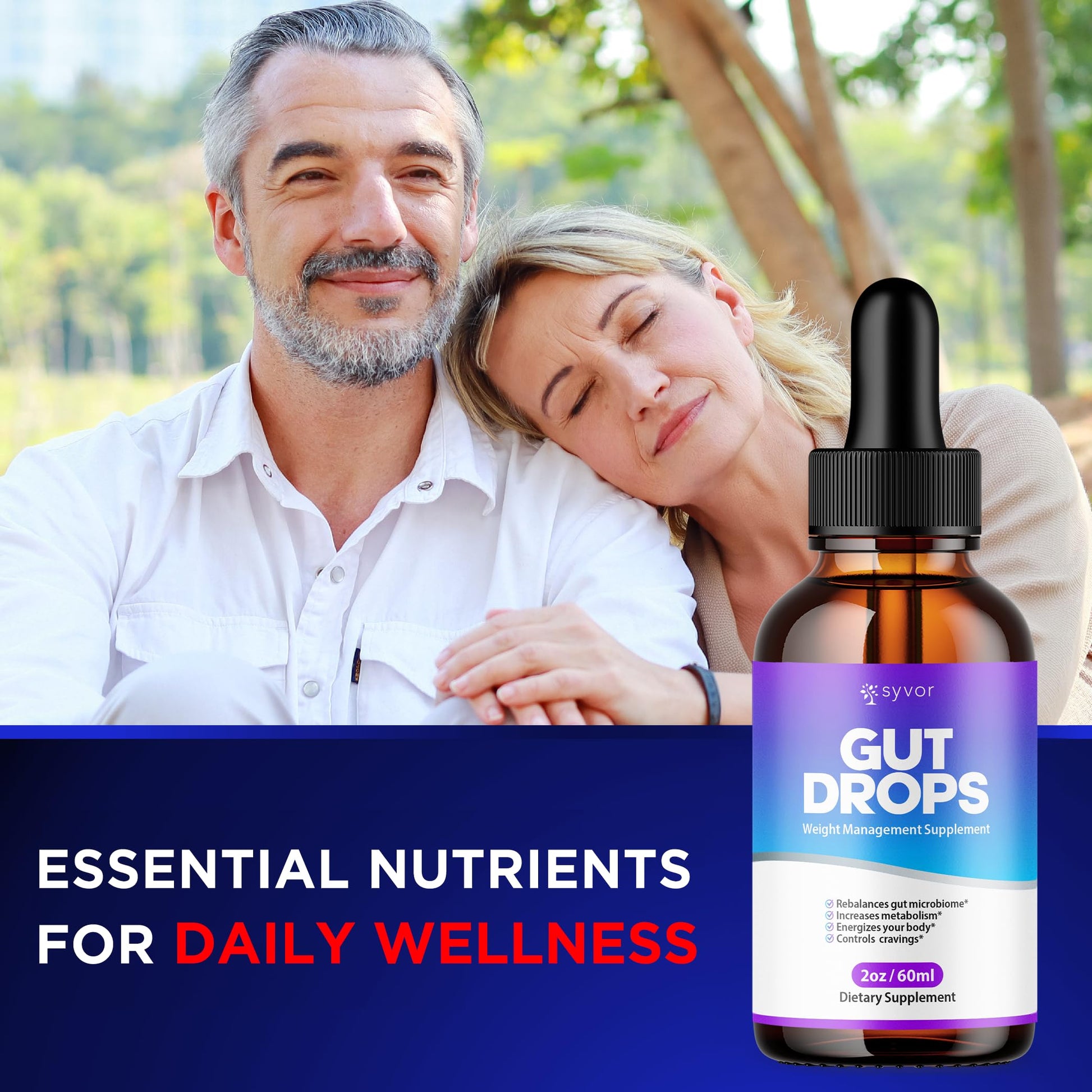 Gut Drops, Official Gut Drops Liquid Supplement Advanced All Natural Vitamin Formula, GutDrop Maximum Strength Biome Support for Health Energy and Wellness Support for Men and Women (30 Servings) Syvor uk supplements