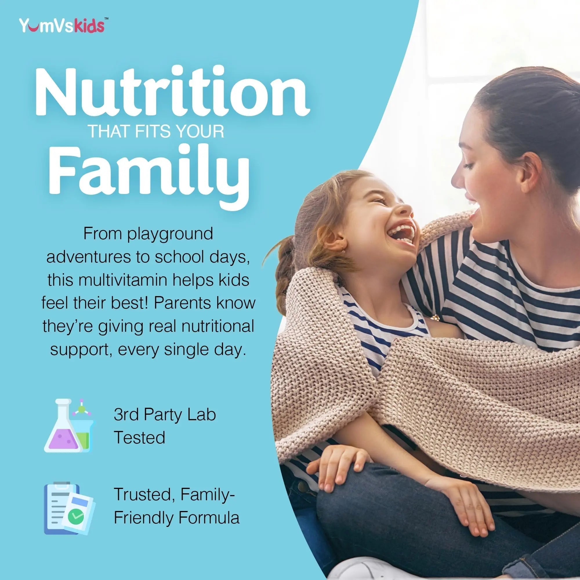 YumVs Kids Multivitamin with Iron & Minerals Chewable Tablets – Grape & Berry Flavor Vitamins for Toddlers & Children Age 2+ – Daily Multivitamin YUM-V'S uk supplements