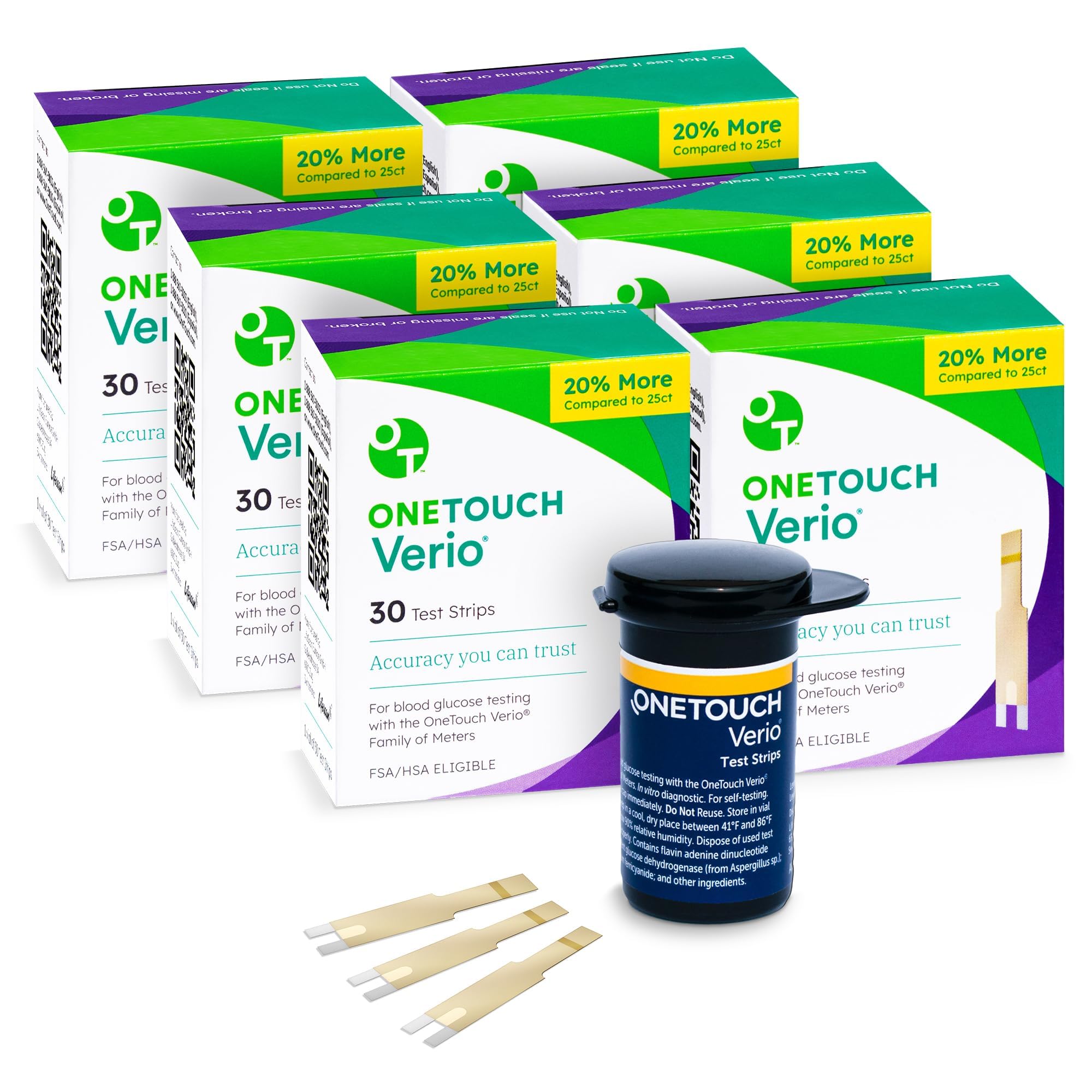 OneTouch Verio Test Strips for Diabetes Value Pack - 180 Count | Diabetic OneTouch uk supplements