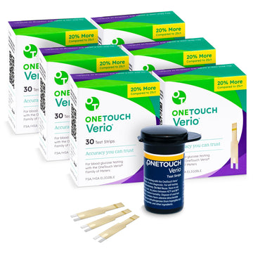 OneTouch Verio Test Strips for Diabetes Value Pack - 180 Count | Diabetic OneTouch uk supplements