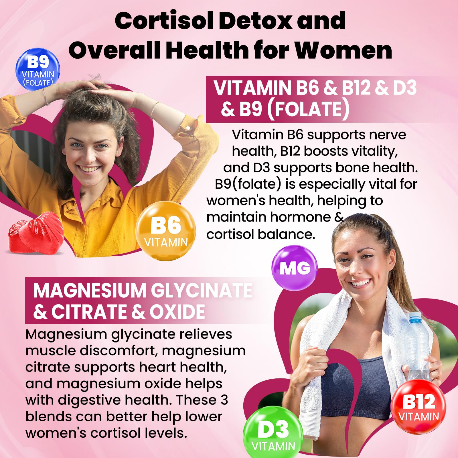 duwhot Cortisol Gummies, 15 in 1 Lower Cortisol Supplements for Women, w. Ashwagandha, Magnesium, Phosphatidylserine, Folate for Hormone Balance, Mood, Focus, Sleep Support, Sugar Free, Vegan, 60 duwhot uk supplements