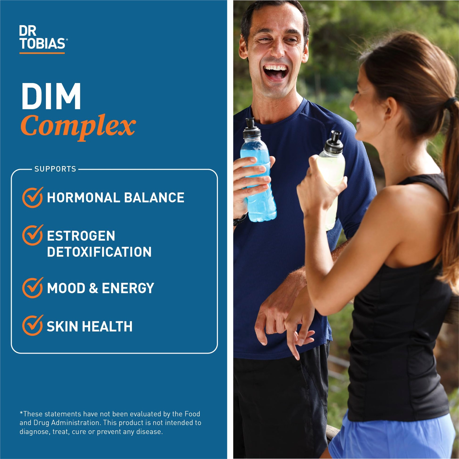 Dr. Tobias DIM Complex, Hormone Balance for Women & Men, DIM Supplement with BioPerine, Broccoli Extract & Calcium D-Glucarate Estrogen Detox Balance Complex, Non-GMO, Vegan, 60 Capsules Dr. Tobias uk supplements