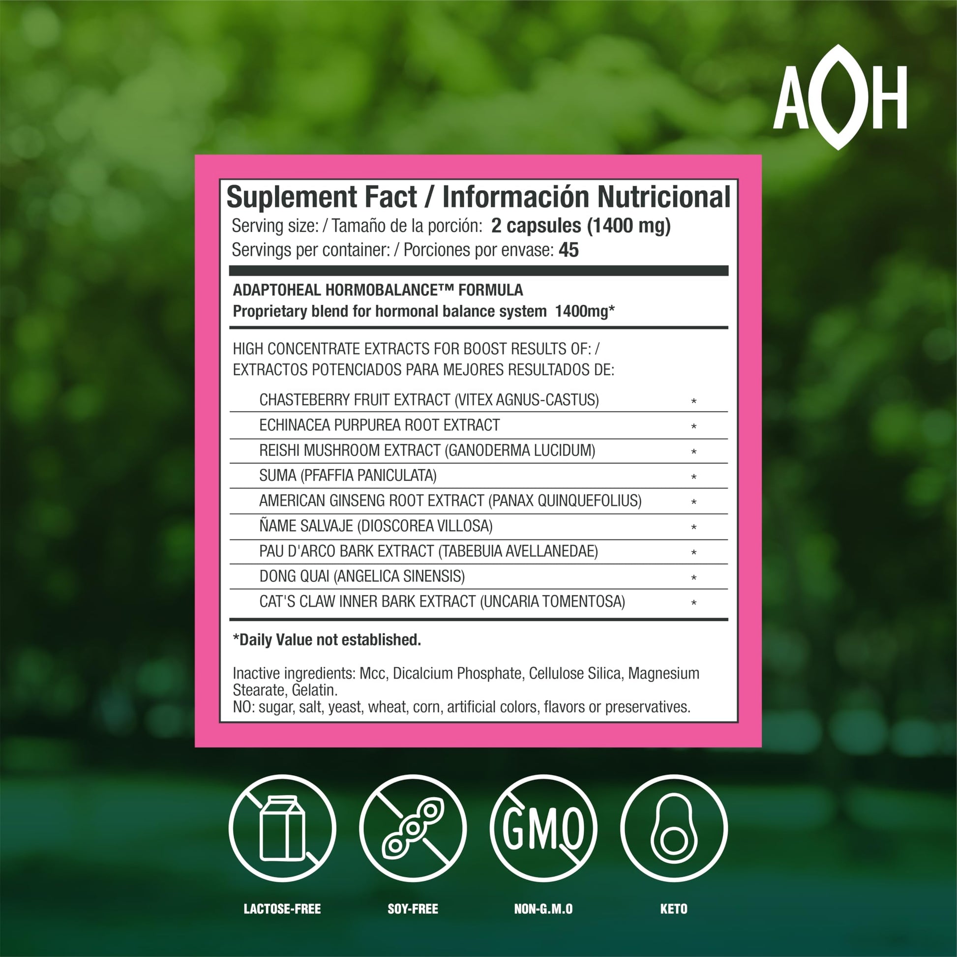 Hormone Balance for Women – Menopause & PMS Support Supplement – Adaptogens for Female Balance & Wellness – 90 Vegan Capsules ADAPTOHEAL uk supplements