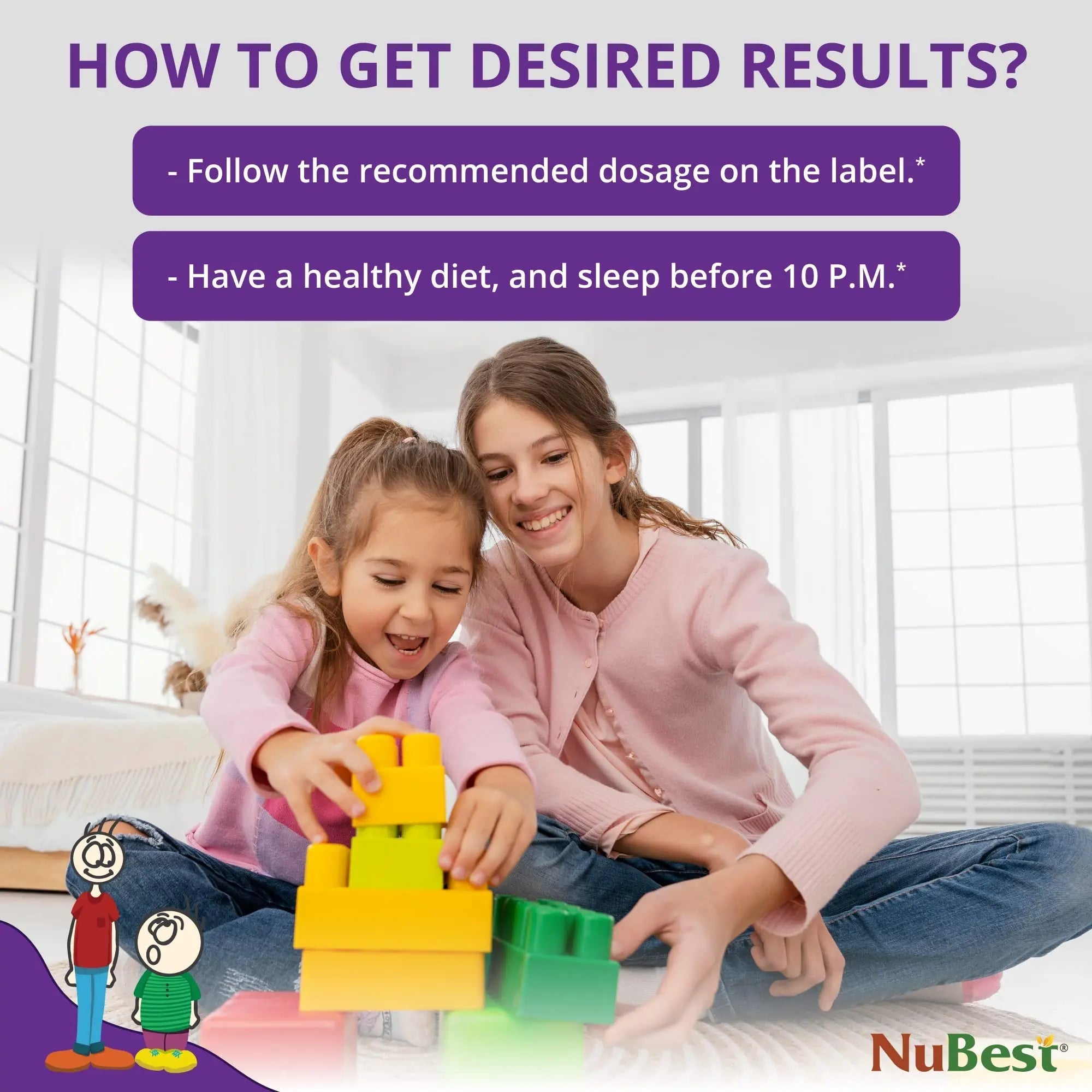 NuBest Tall Kids - Multivitamins & Minerals for Age 2 to 9 - Bone Strength & Immunity Support - Helps Kids, Toddlers Healthy NuBest uk supplements