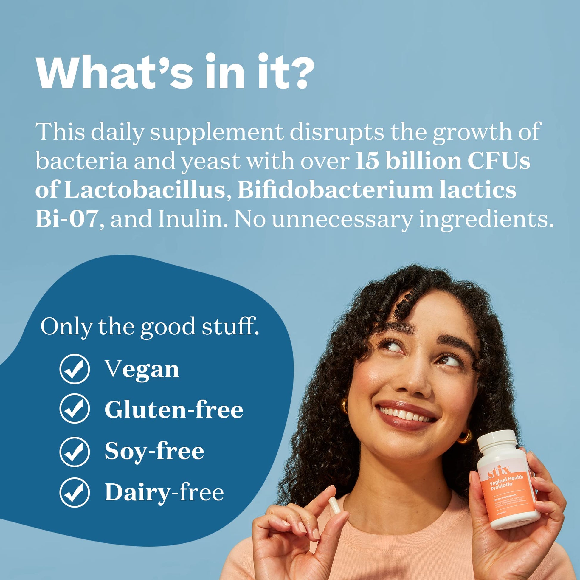 Stix Vaginal Health Probiotic & 3-Day Yeast Infection Treatment - Maintain pH Balance, Vaginal Microbiome Get Stix uk supplements