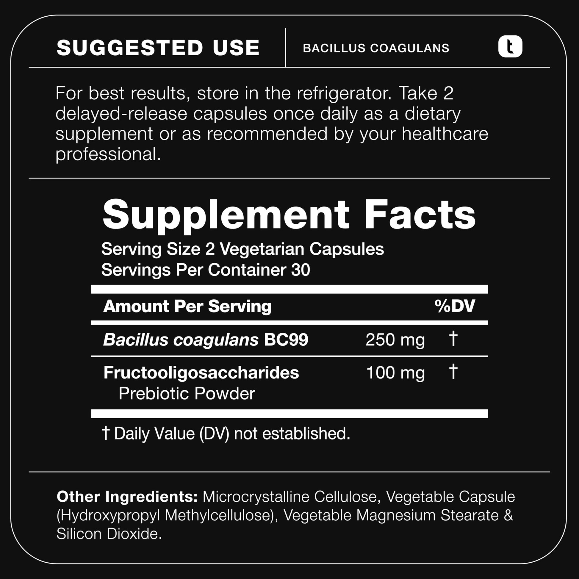 Toniiq Bacillus Coagulans Probiotic Supplement – Ultra High Strength 50 Billion CFU with FOS Prebiotic – Spore-Based Probiotic for Exceptional Stability – Third-Party Tested – 60 Capsules Toniiq uk supplements