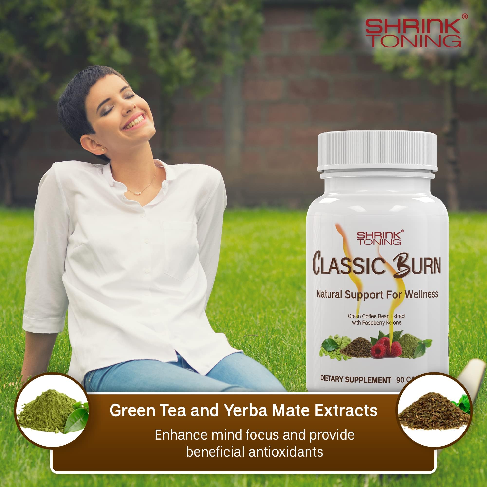 shrink Classic Burn - Pure Green Coffee Bean Extract and Raspberry Ketones with 45% shrink uk supplements
