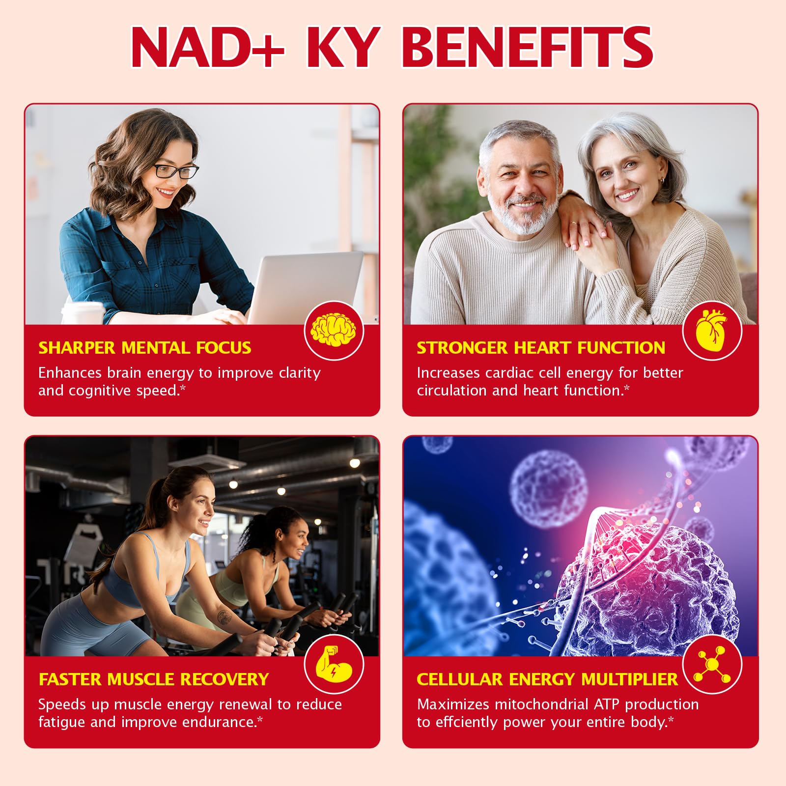 KITNOBLIS NAD+ Supplement for Women 1000mg - High Potency Cellular Energy Booster with PQQ, Resveratrol - Health, Anti-Aging Support （21pcs） KITNOBLIS uk supplements