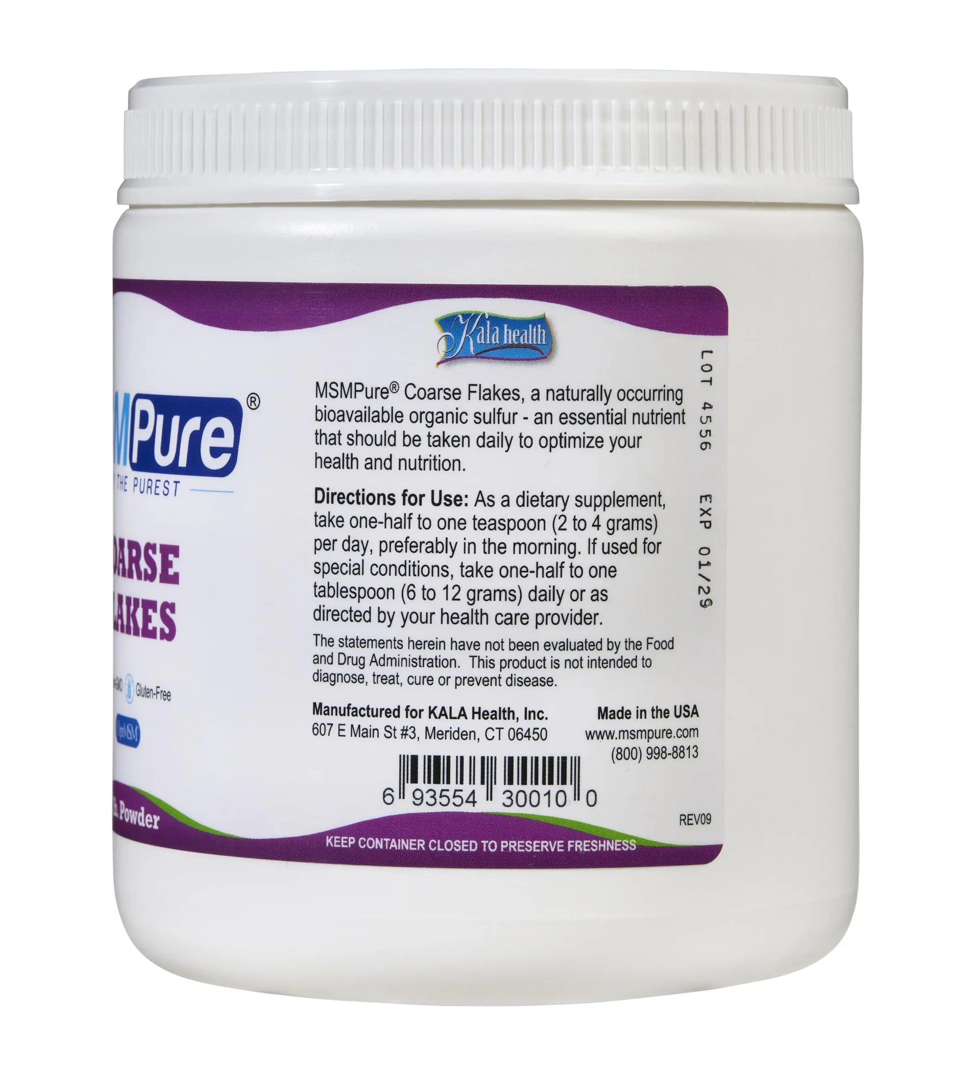 KALA HEALTH MSMPure Coarse Flakes 1lb and Muscle & Joint Cream 2oz Bundle KALA HEALTH uk supplements