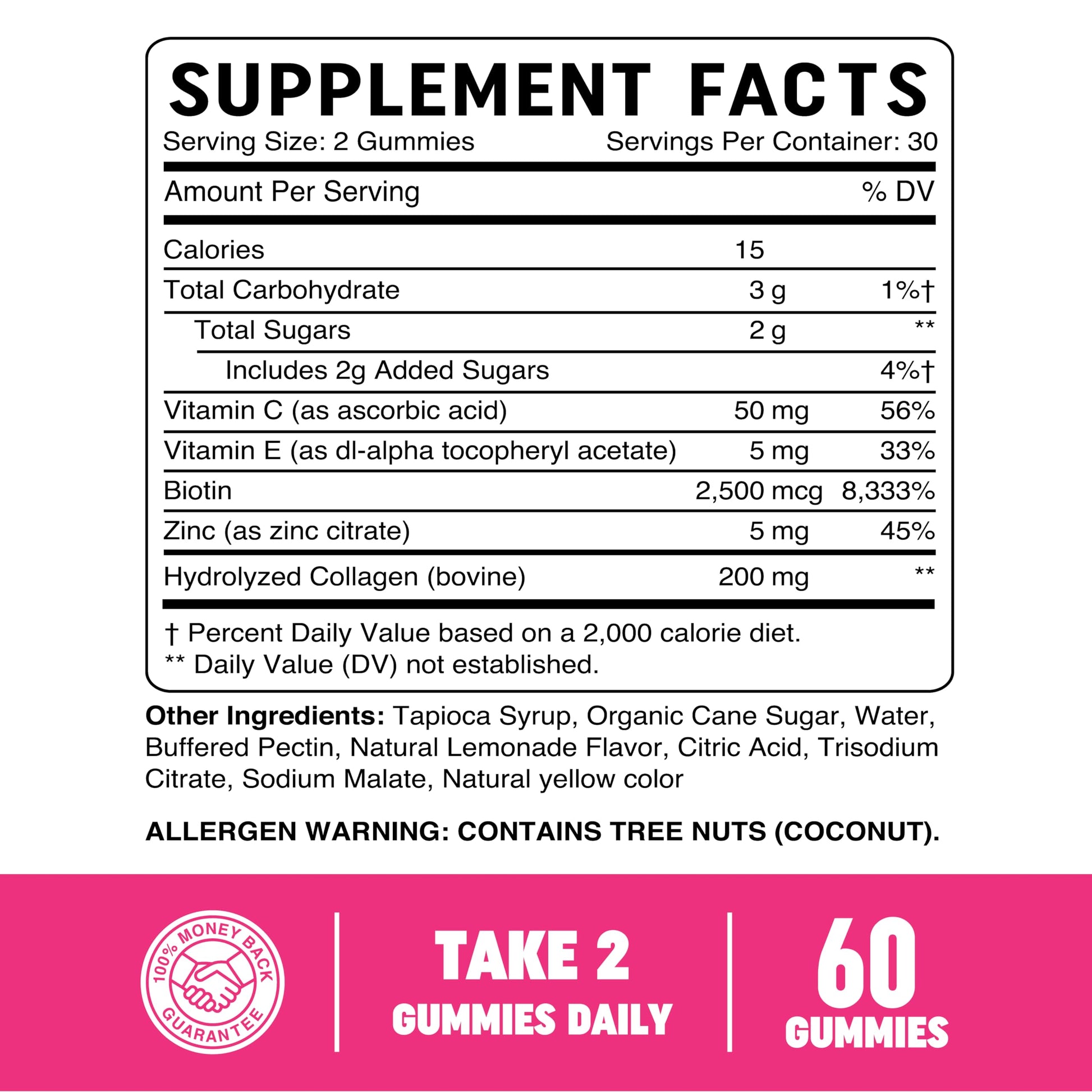Collagen Gummies for Women | 200mg Hydrolyzed Collagen + 2500mcg Biotin, with Vitamin C, E & Zinc MAV NUTRITION uk supplements