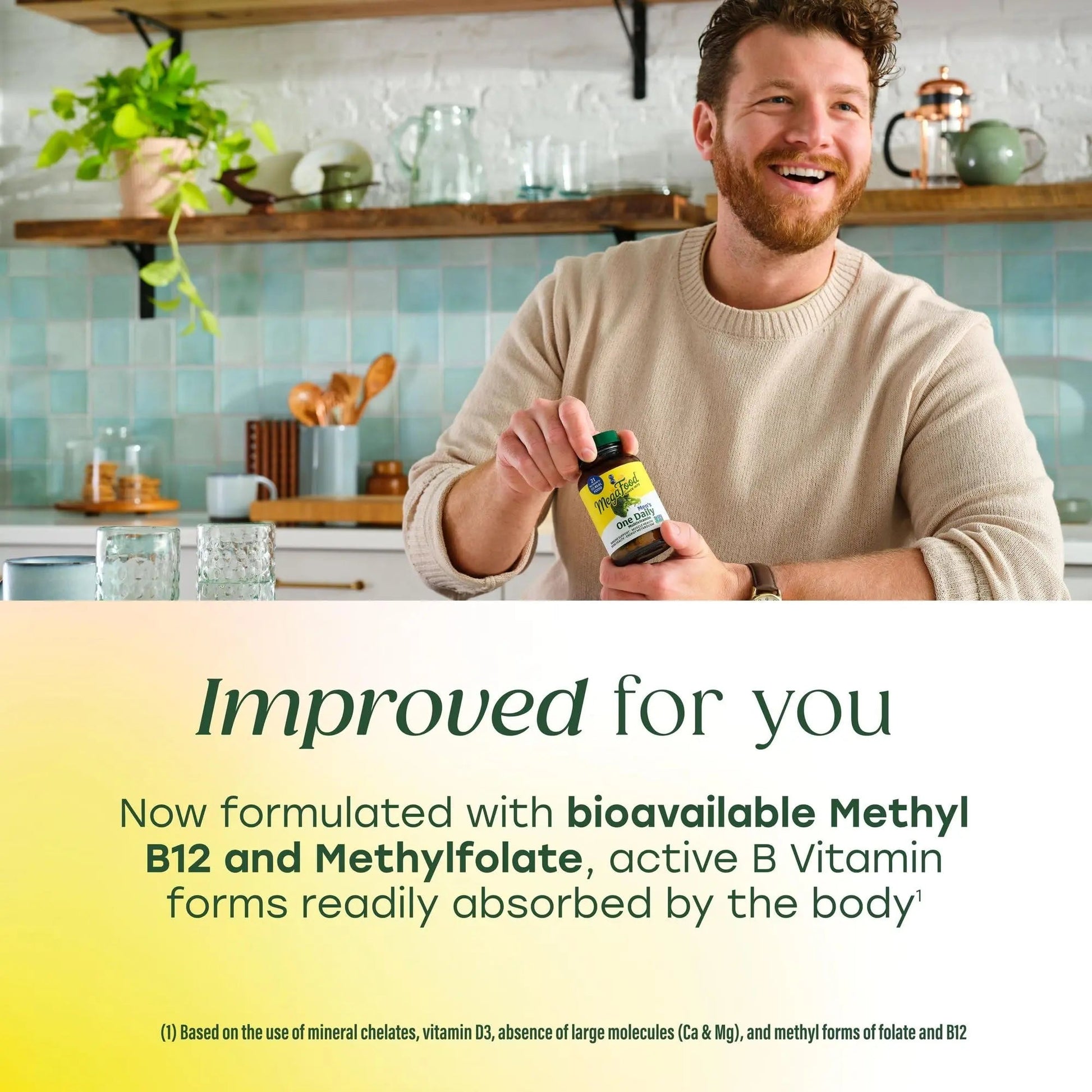 MegaFood One Daily Mens Multivitamins - Multivitamin for Men - Vitamin C, Vitamin D3 & Vitamin B12 - Muscle, Energy Metabolism & Immune Support MegaFood uk supplements