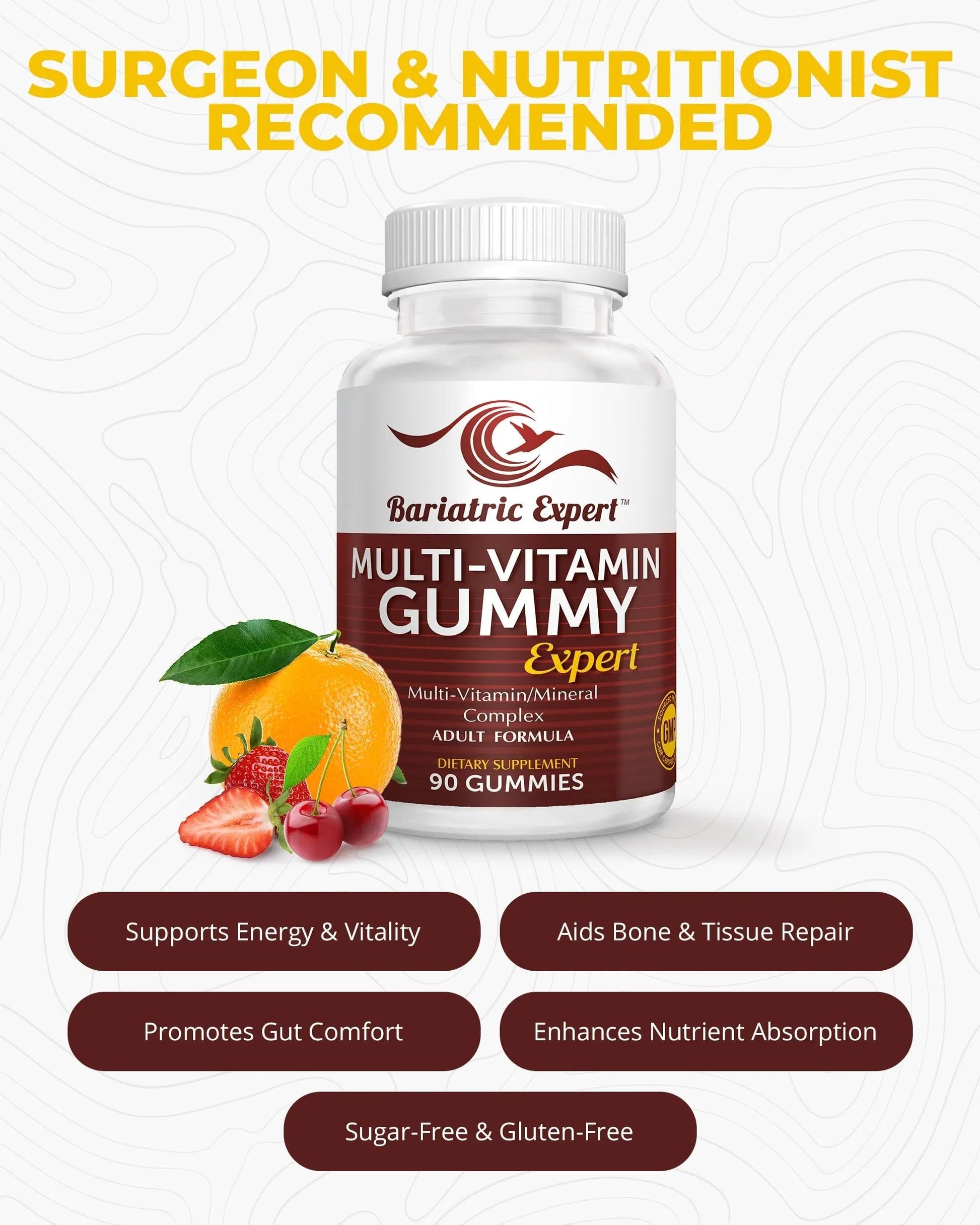 Bariatric Expert Multivitamin Gummies – Fast-Melting Dietary Supplement for Adults Post-Gastric Sleeve and Bypass, Nutritionist Recommended, 90 Count Bariatric Food Expert uk supplements
