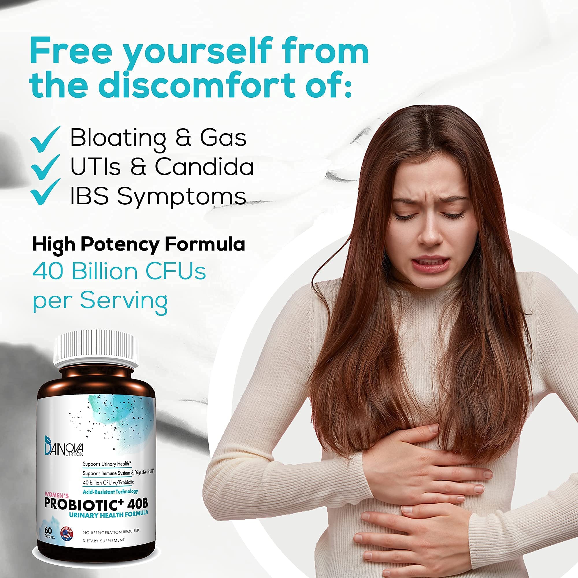 Dainova Nutrition D Mannose Capsules and Probiotics for Women Bundle I Urinary Tract Dainova Nutrition uk supplements