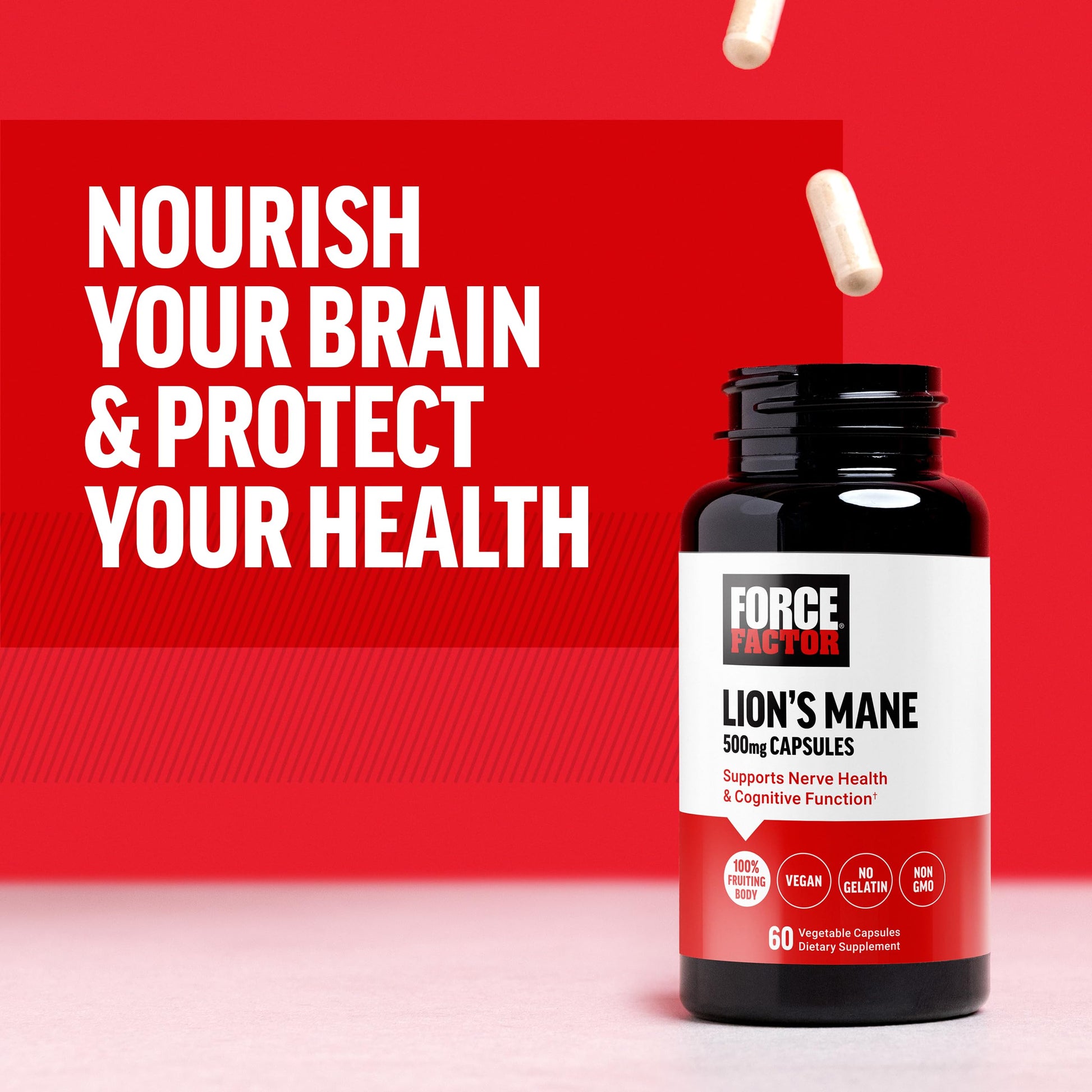 Force Factor Lion’s Mane Supplement Capsules, Memory & Focus Supplement Force Factor uk supplements