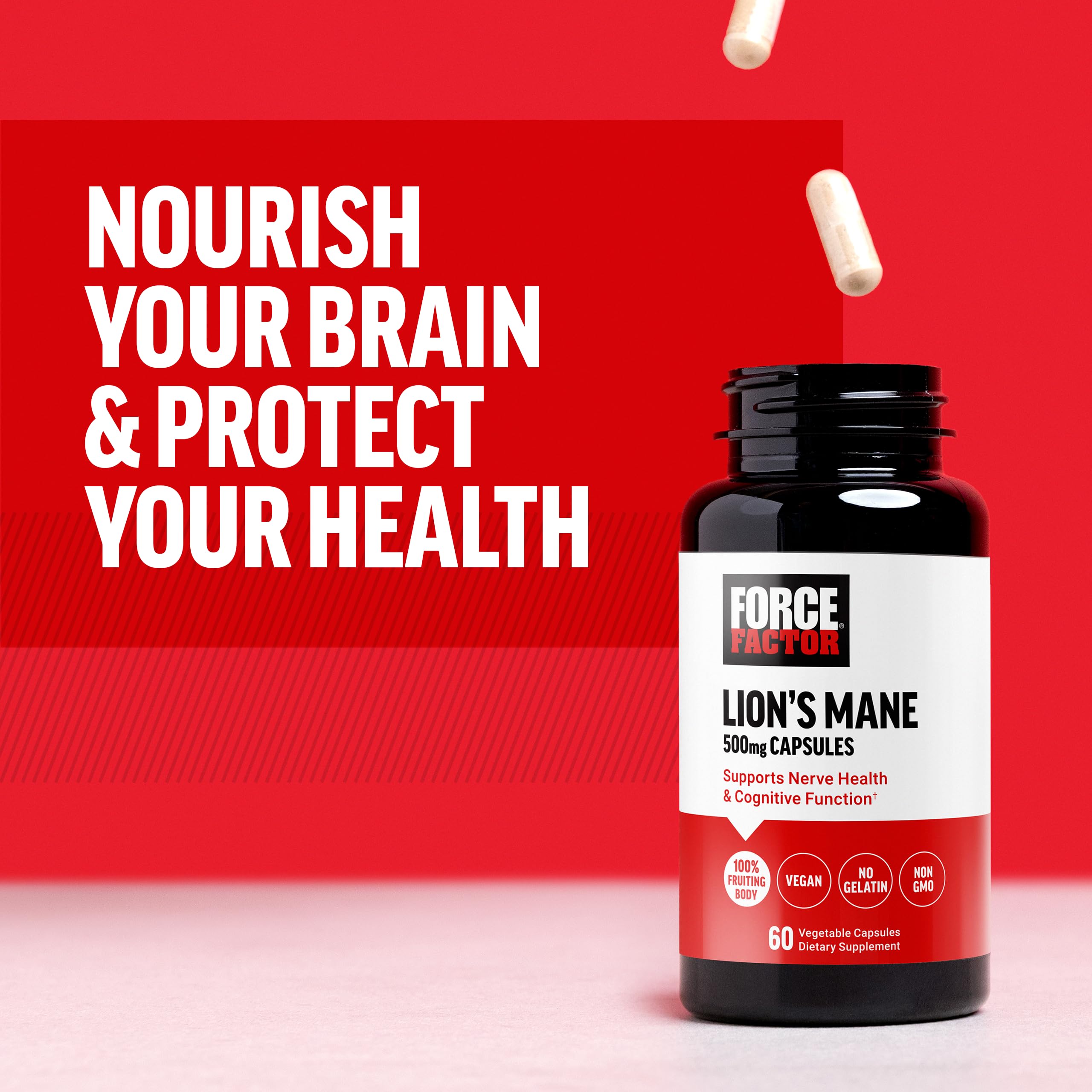 Force Factor Lion’s Mane Supplement Capsules, Memory & Focus Supplement Force Factor uk supplements