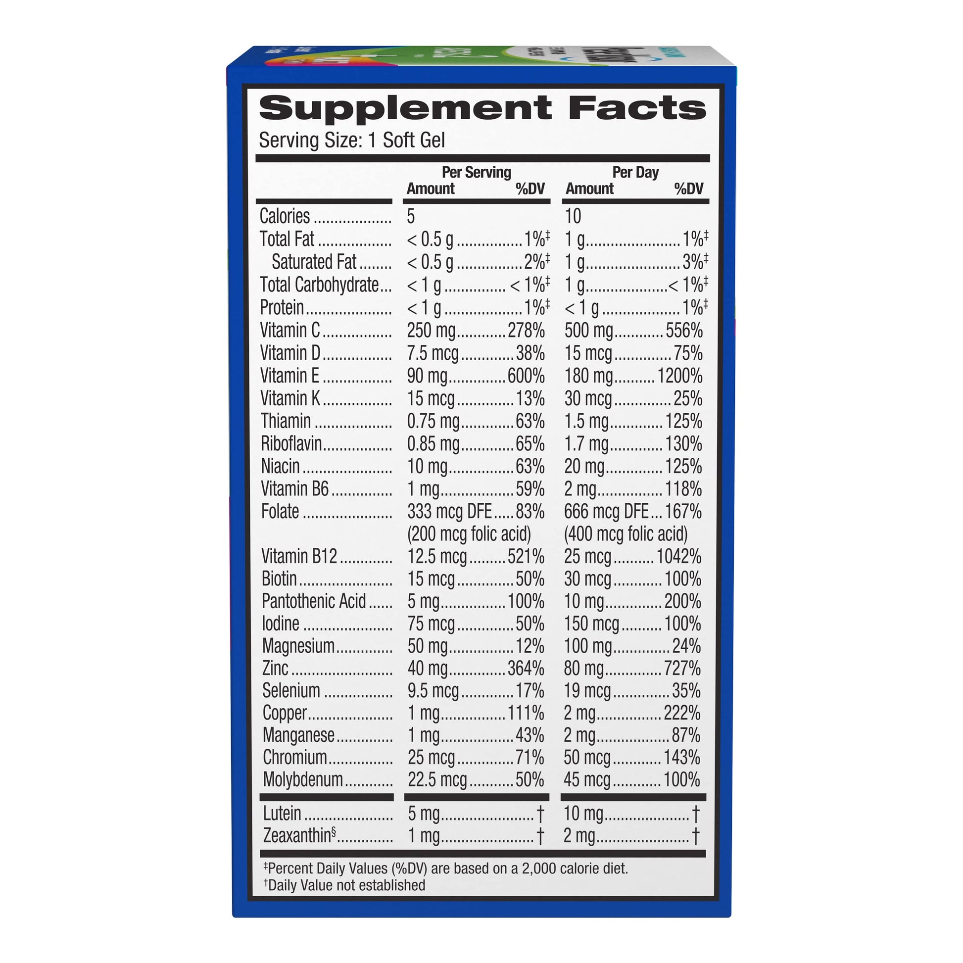 PreserVision AREDS 2 + Multivitamin, #1 Eye Doctor Recommended Brand, 2-in-1 Eye Vitamin with Lutein, Zeaxanthin, Zinc, and Vitamin C, D & E, 100 Softgels PreserVision uk supplements