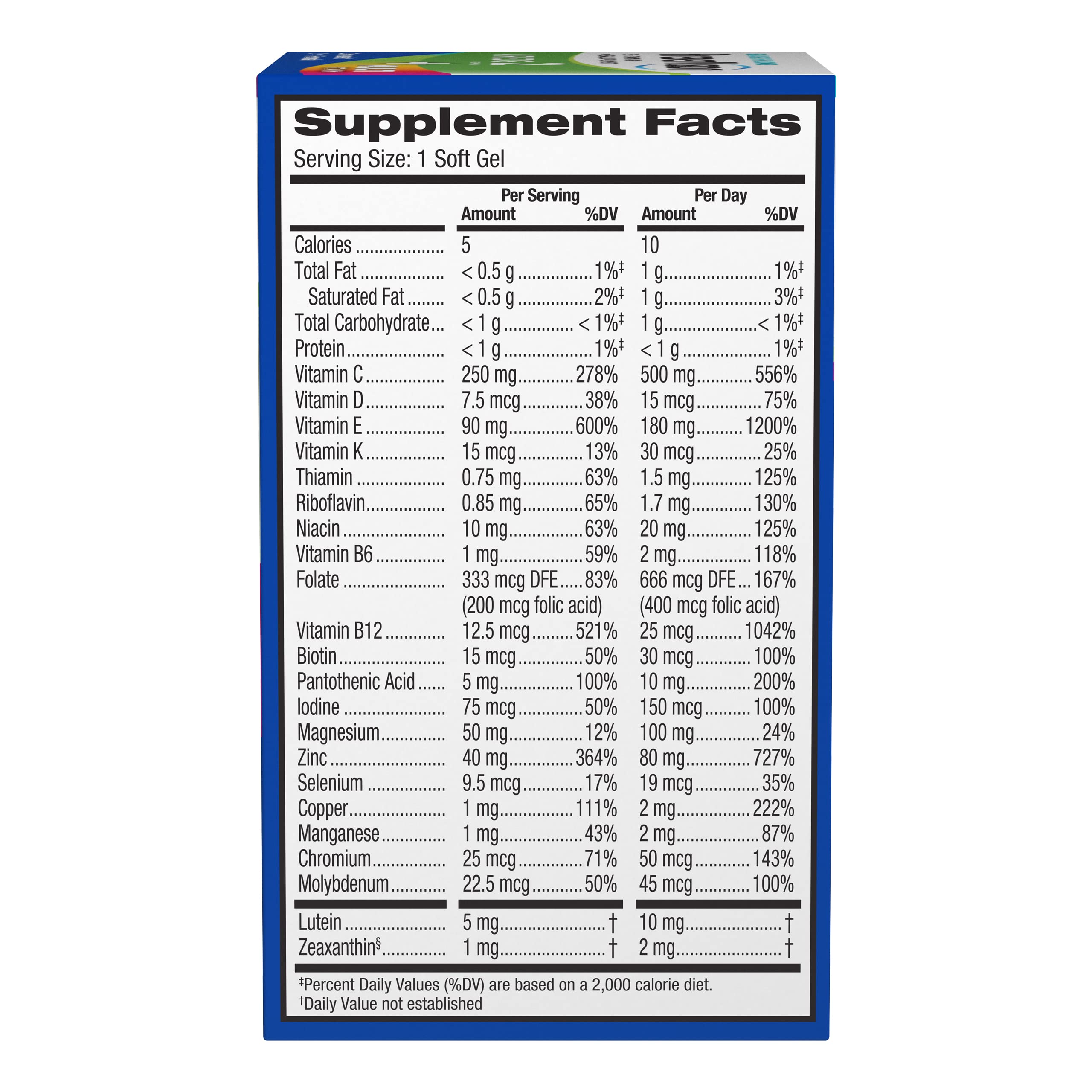 PreserVision AREDS 2 + Multivitamin, #1 Eye Doctor Recommended Brand, 2-in-1 Eye Vitamin with Lutein, Zeaxanthin, Zinc, and Vitamin C, D & E, 100 Softgels PreserVision uk supplements