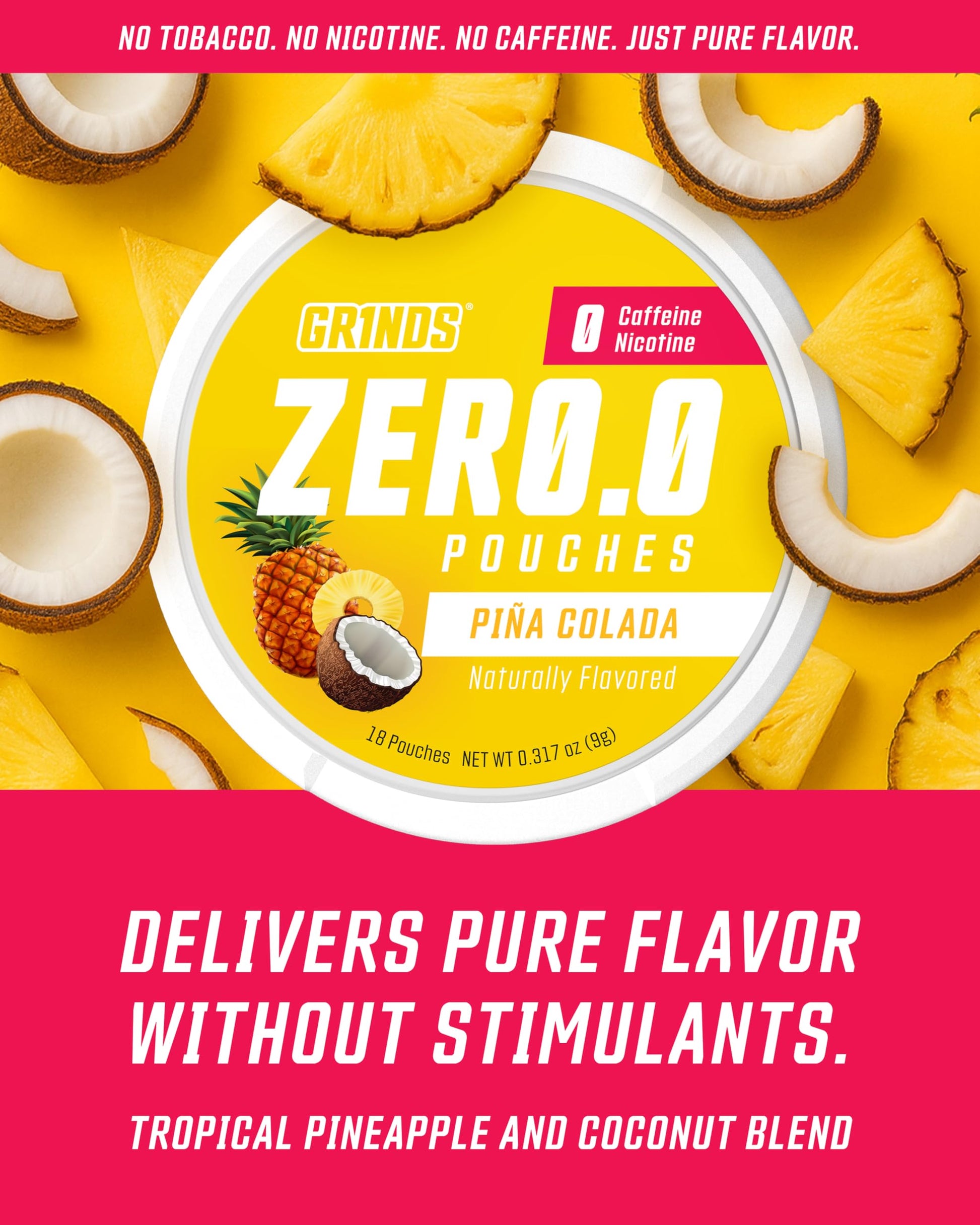 GRINDS Pouches Performance Sampler Pack - Includes Watermelon Energy, Caffeine-Free Piña Colada and Blue Raspberry Nootropic Pouches - Sugar-Free - Zero Calories GRINDS uk supplements