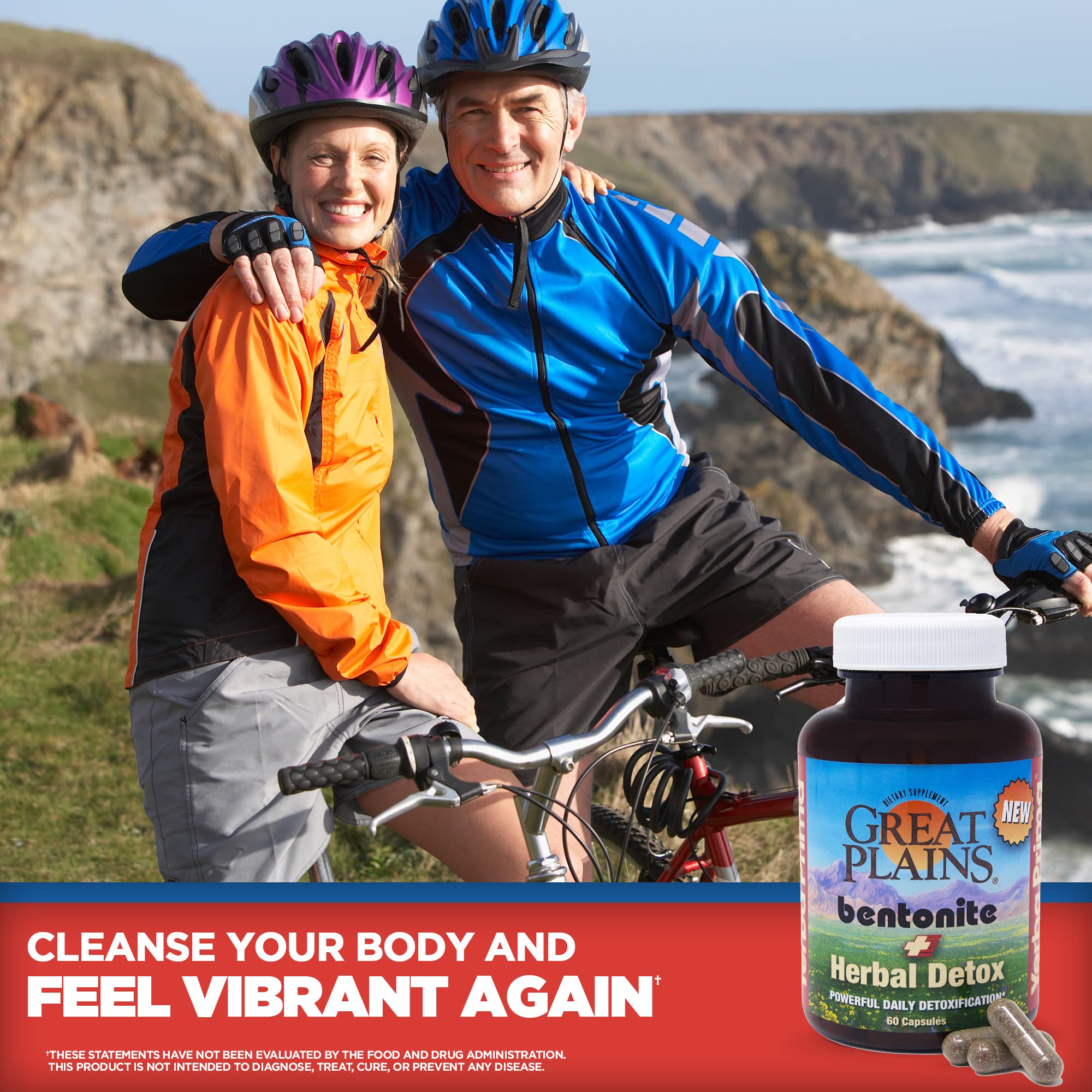 Yerba Prima Bentonite Clay Plus Herbal Detox - 60 Veggie Capsules - Natural Cleansing Supplement Yerba Prima uk supplements