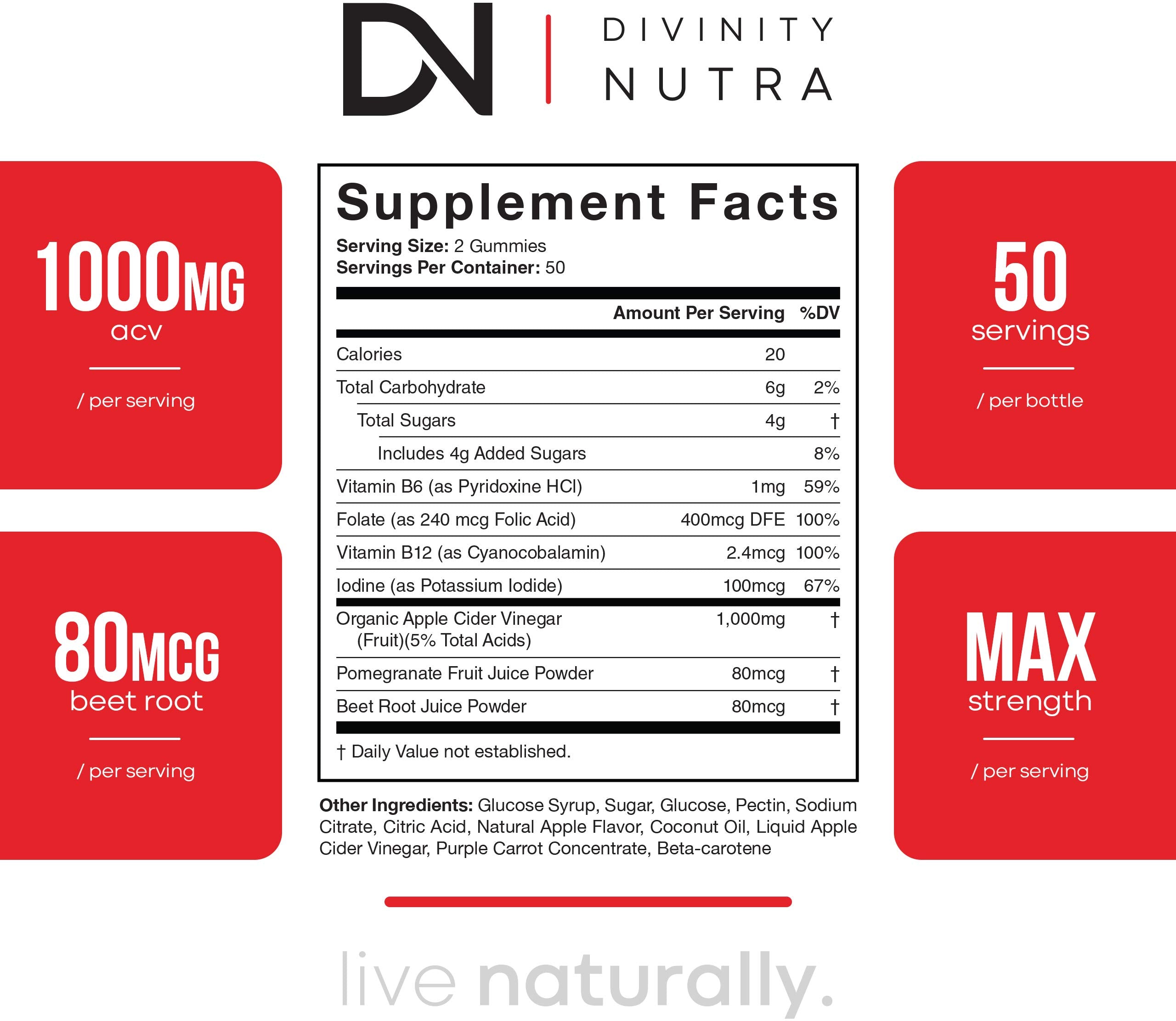Apple Cider Vinegar Gummies for Weight Loss - Nutritional Supplement for Detox, Cleanse Divinity Nutra uk supplements