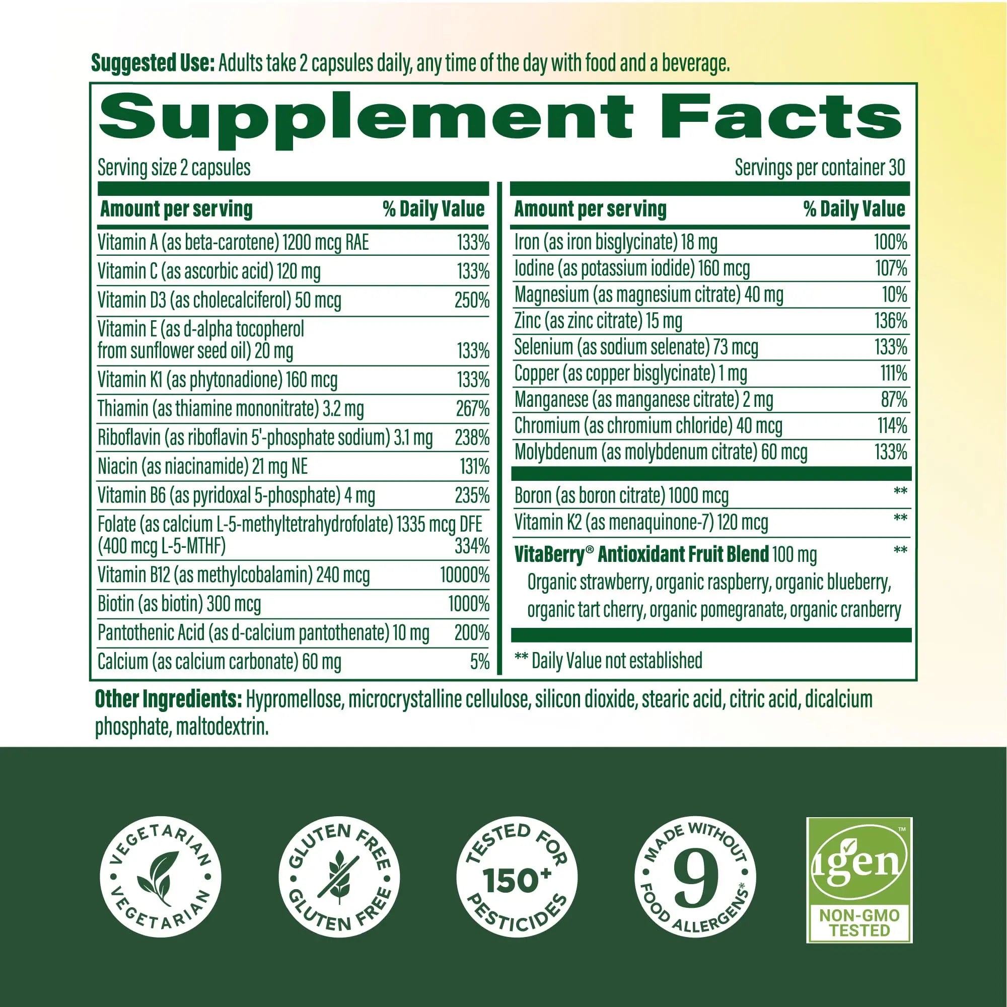MegaFood Whole Body Womens Multivitamin - Multivitamin for Women - Vitamin D3 K2, Magnesium Citrate, Folate, Biotin, Iron MegaFood uk supplements