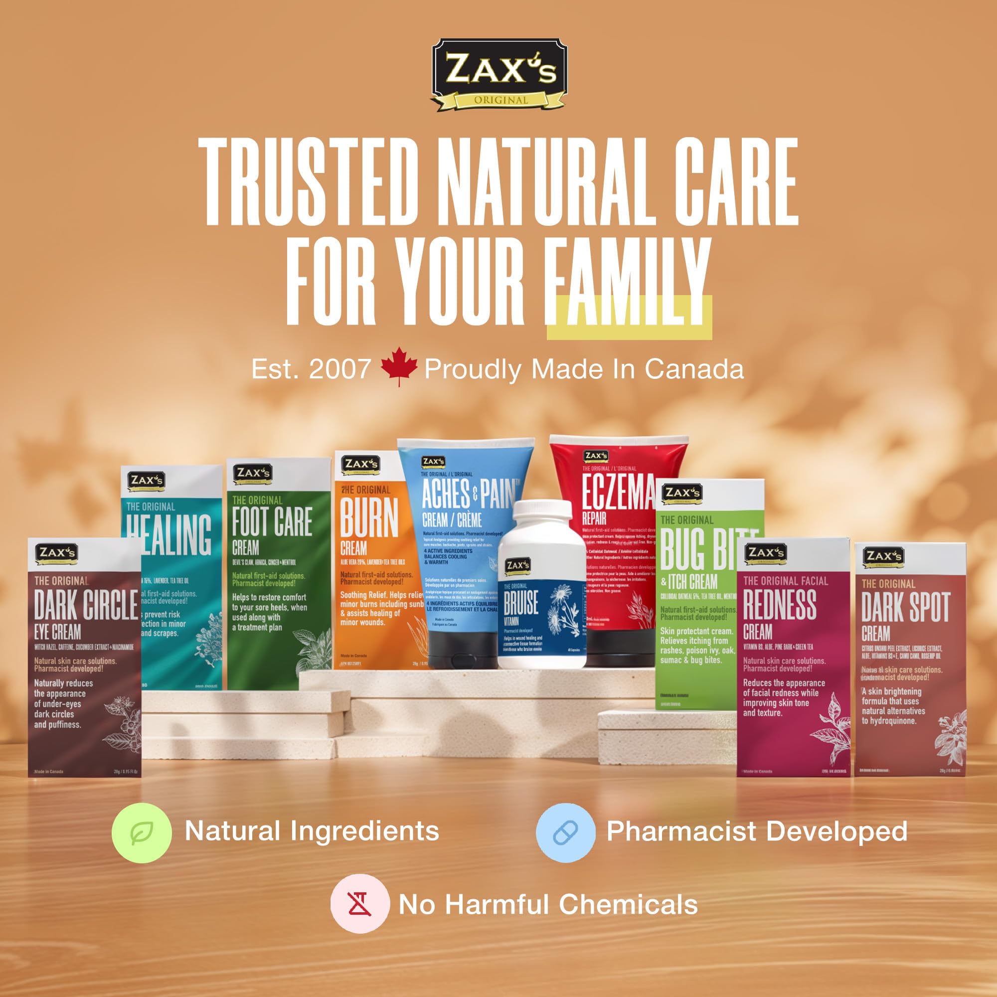 ZAX'S ORIGINAL Bruise Cream - Arnica and Witch Hazel Blend, Gentle on Skin, Plant-Based Ingredients for Skin Care - 28g ZAX'S ORIGINAL uk supplements