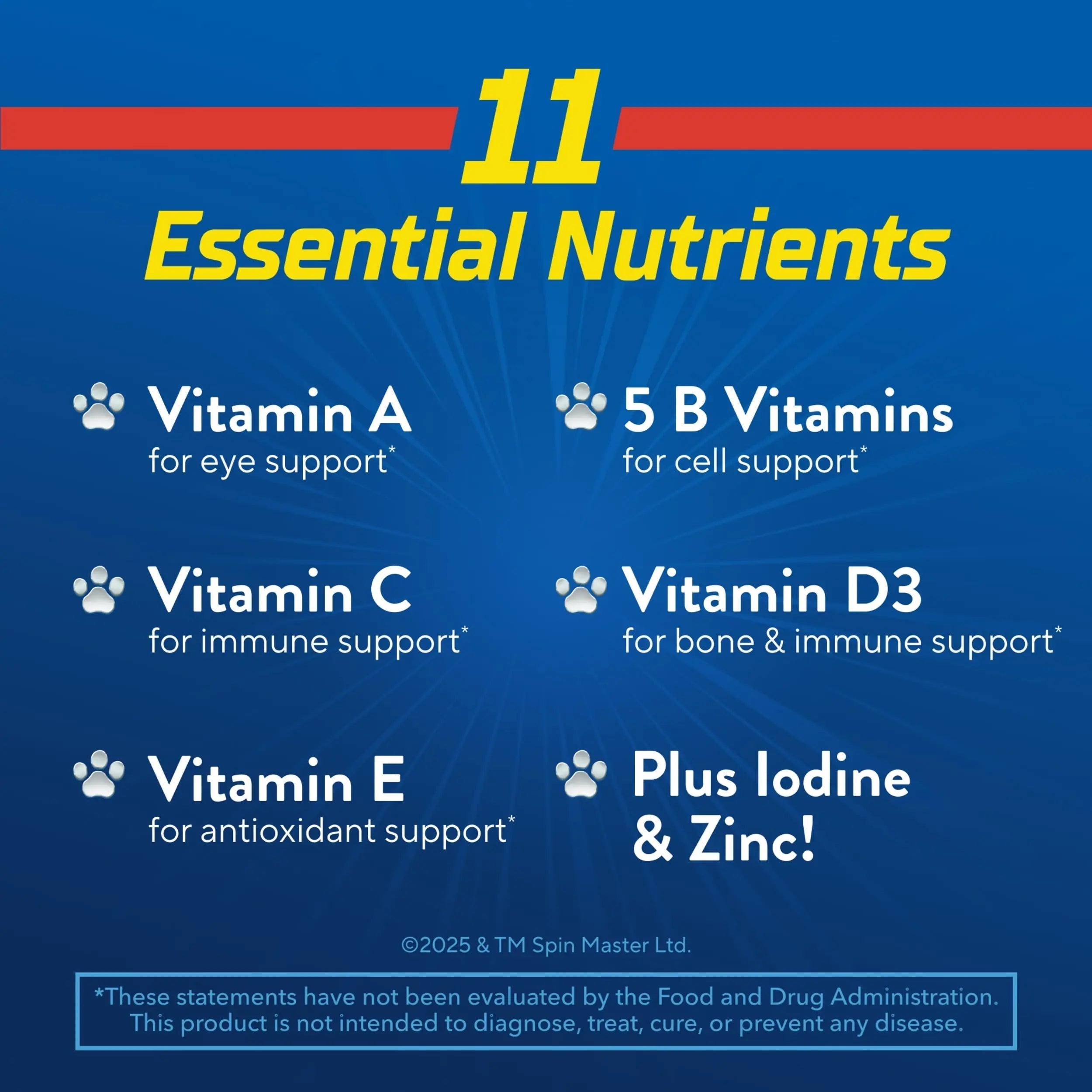 L’il Critters Paw Patrol Gummy Vites Daily Gummy Multivitamin for Kids, Vitamin C, D3 for Immune Support Cherry, Orange Lil Critters uk supplements
