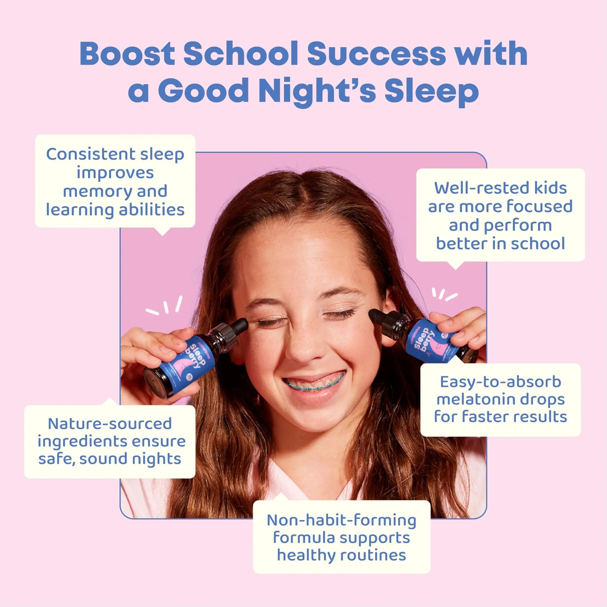 JoySpring Multivitamin & SleepBerry Bundle | Kids Vitamins & Minerals Naturally Sourced, Non-GMO, Non-Alcoholic Liquid Formula, Immunity Health Support | JoySpring uk supplements