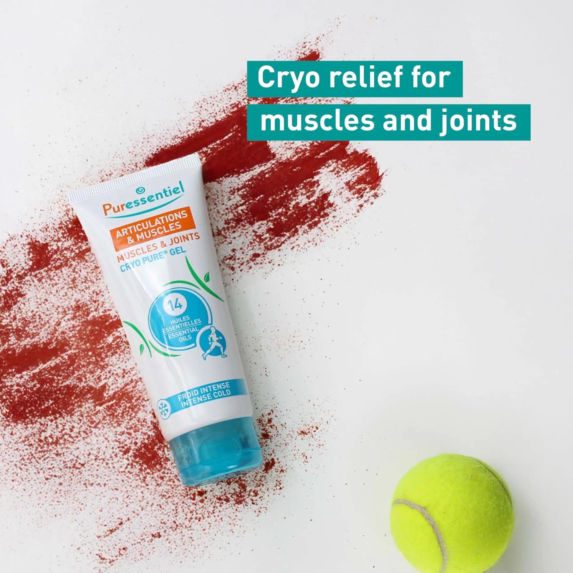 Puressentiel Muscles and Joints Cryo Pure Gel - Intense Cold Effect - Non-Sticky Formula with 14 Calming Essential Oils - Muscle Relaxer - 2.7 oz Puressentiel uk supplements