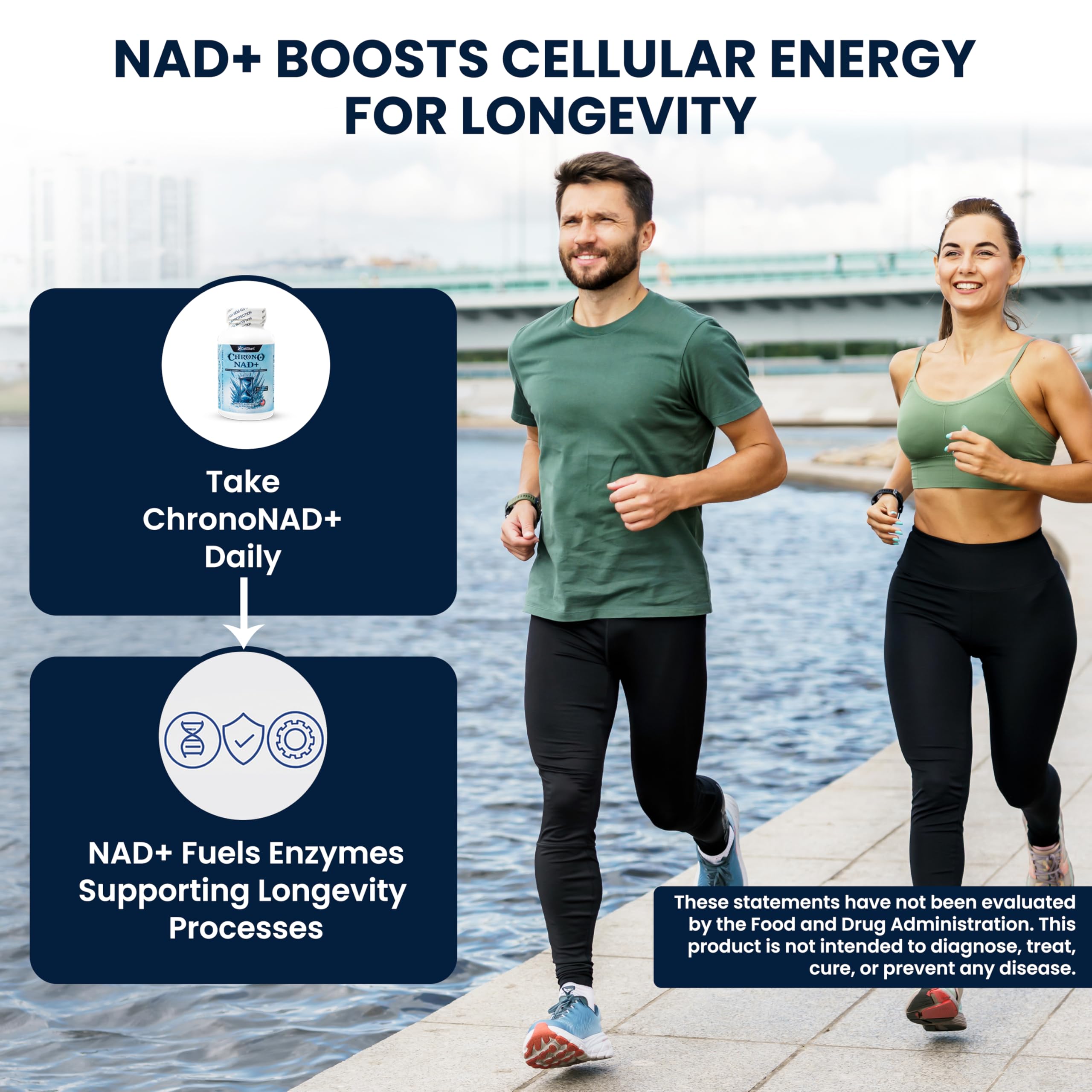 CellStart NAD+ Resveratrol Supplement 60 Capsules of 500mg | Anti Aging & Cellular Support Supplements for Women & Men - NAD Supplement Made in USA, (1-Month Supply) CellStart uk supplements