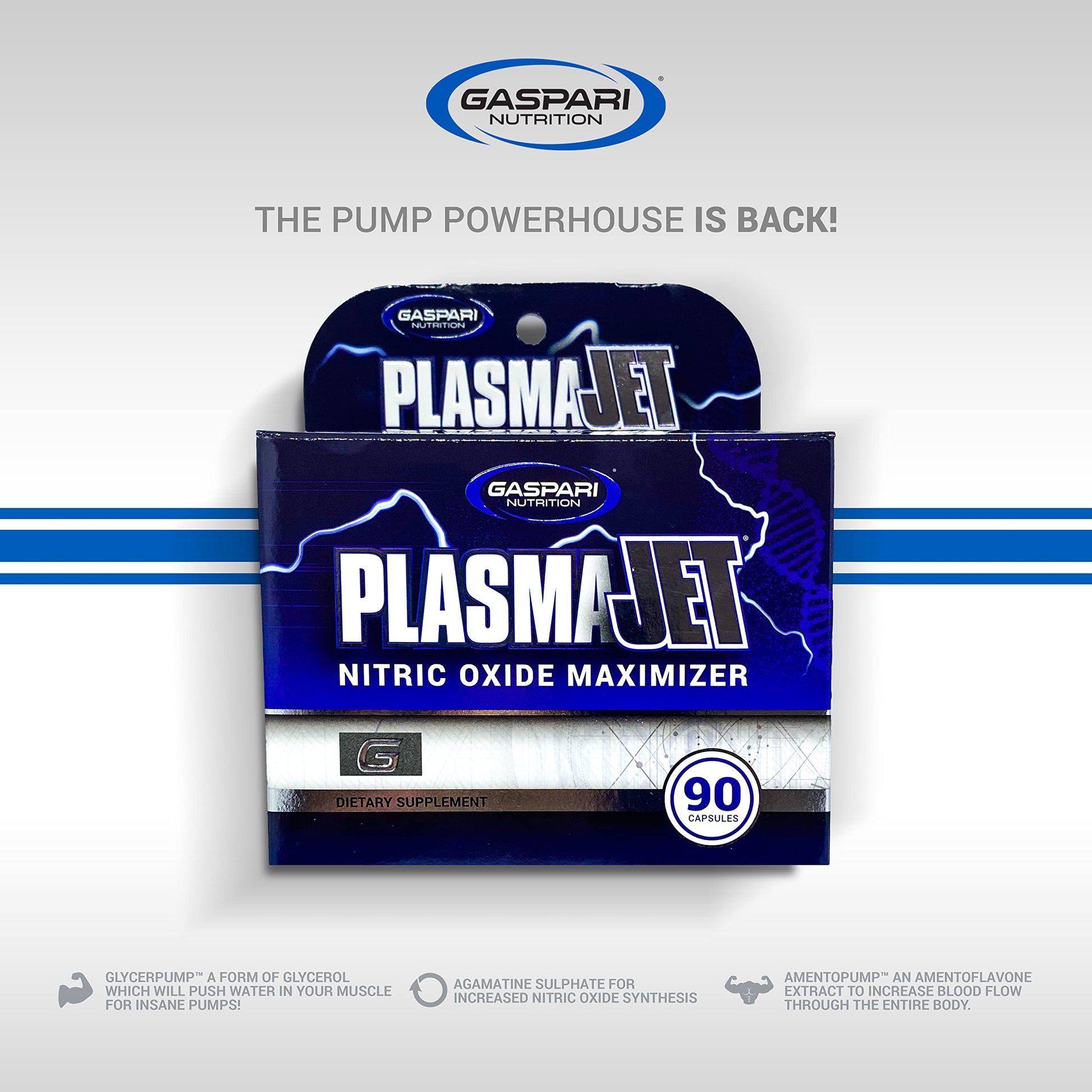 Gaspari Nutrition PlasmaJet, Legendary N.O. Nitric Oxide Maximizer, Increased Lean Mass Gaspari Nutrition uk supplements