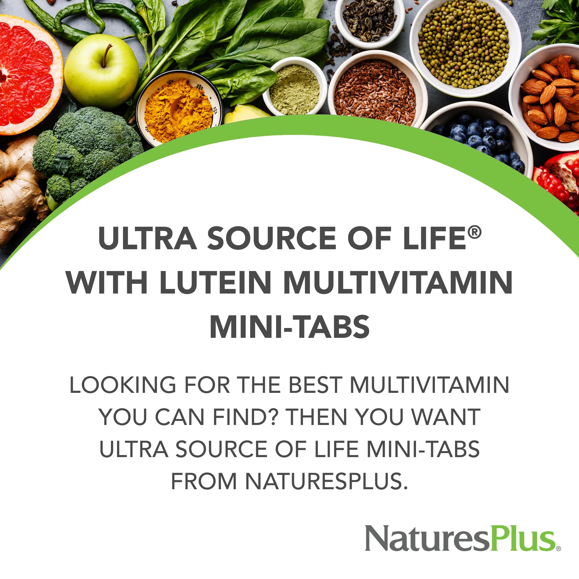 NaturesPlus Ultra Source of Life Multivitamin - 180 Mini-Tablets - with Whole Foods, Herbs, Lutein & Enzymes - Vegetarian, Gluten Free - 30 Servings NaturesPlus uk supplements
