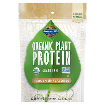 Garden of Life Organic Plant Based Protein Powder - Smooth Unflavored - Vegan Garden of Life uk supplements