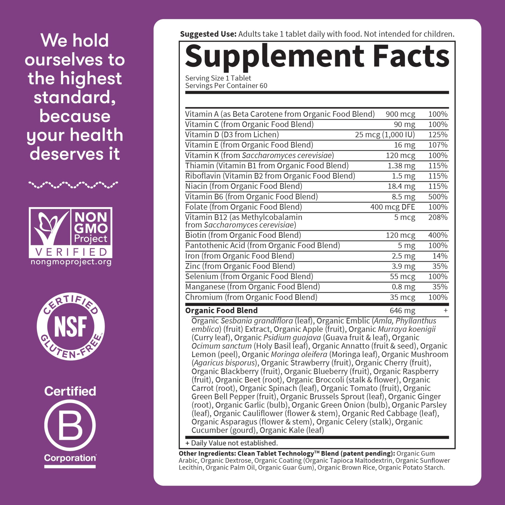 Garden of Life Organics Multivitamin for Women - Women's Once Daily Multi - Whole Food Multi with Iron, Biotin, Vegan Organic Womens Multivitamin for Health Garden of Life uk supplements