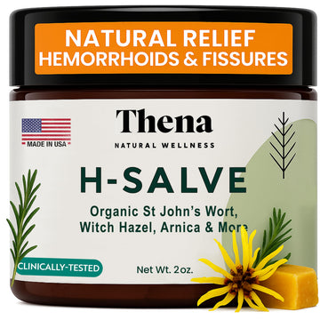 Intense Hemorrhoid Treatment Natural Hemorrhoid Relief Cream, Max Strength Herbal Anal Fissure Relief Ointment with Organic Witch Hazel for Postpartum Piles, Best with Thena Sitz Bath Soak Women Men THENA Natural Wellness uk supplements