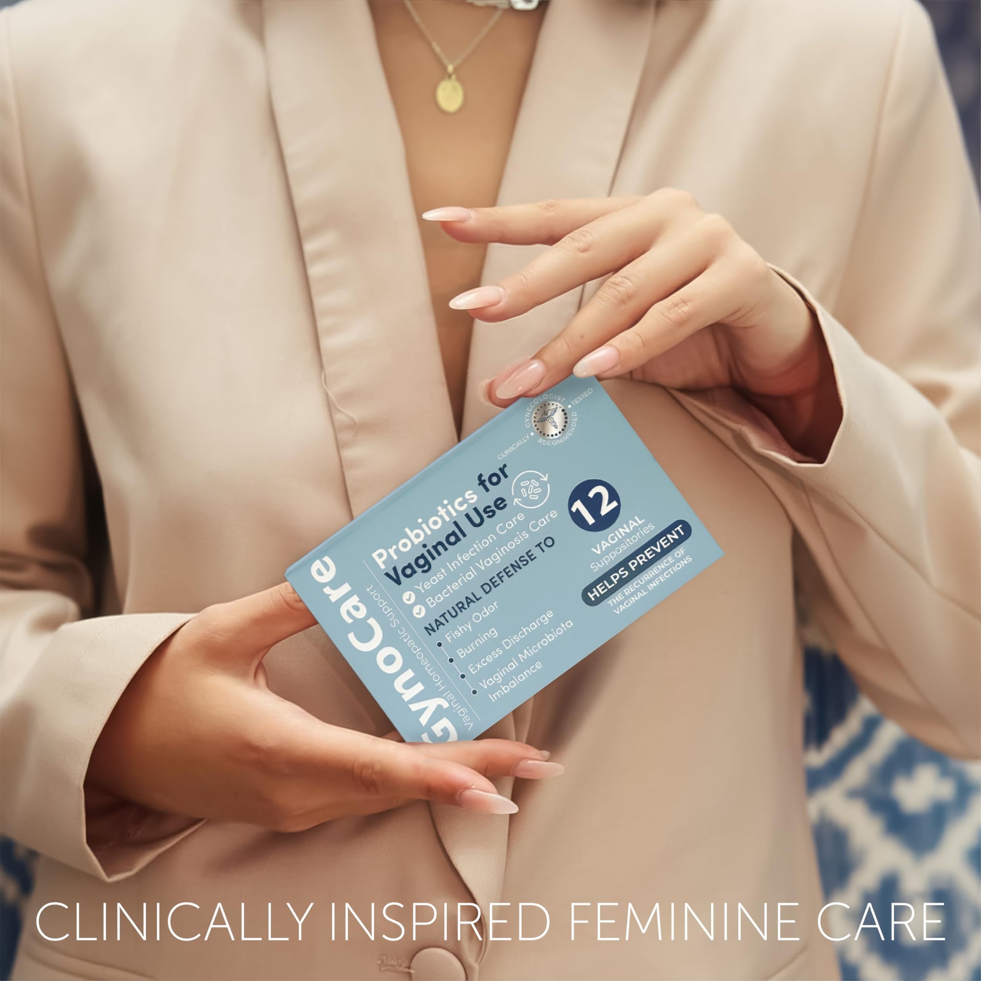Vaginal Probiotics for Women | Boric Acid For Women | pH Balance for Women | Yeast Infection Care | Natural Defense Against Fishy Odor, Burning and Excess Discharge | 12 Vaginal Suppositories Terramed Just Think Comfort uk supplements