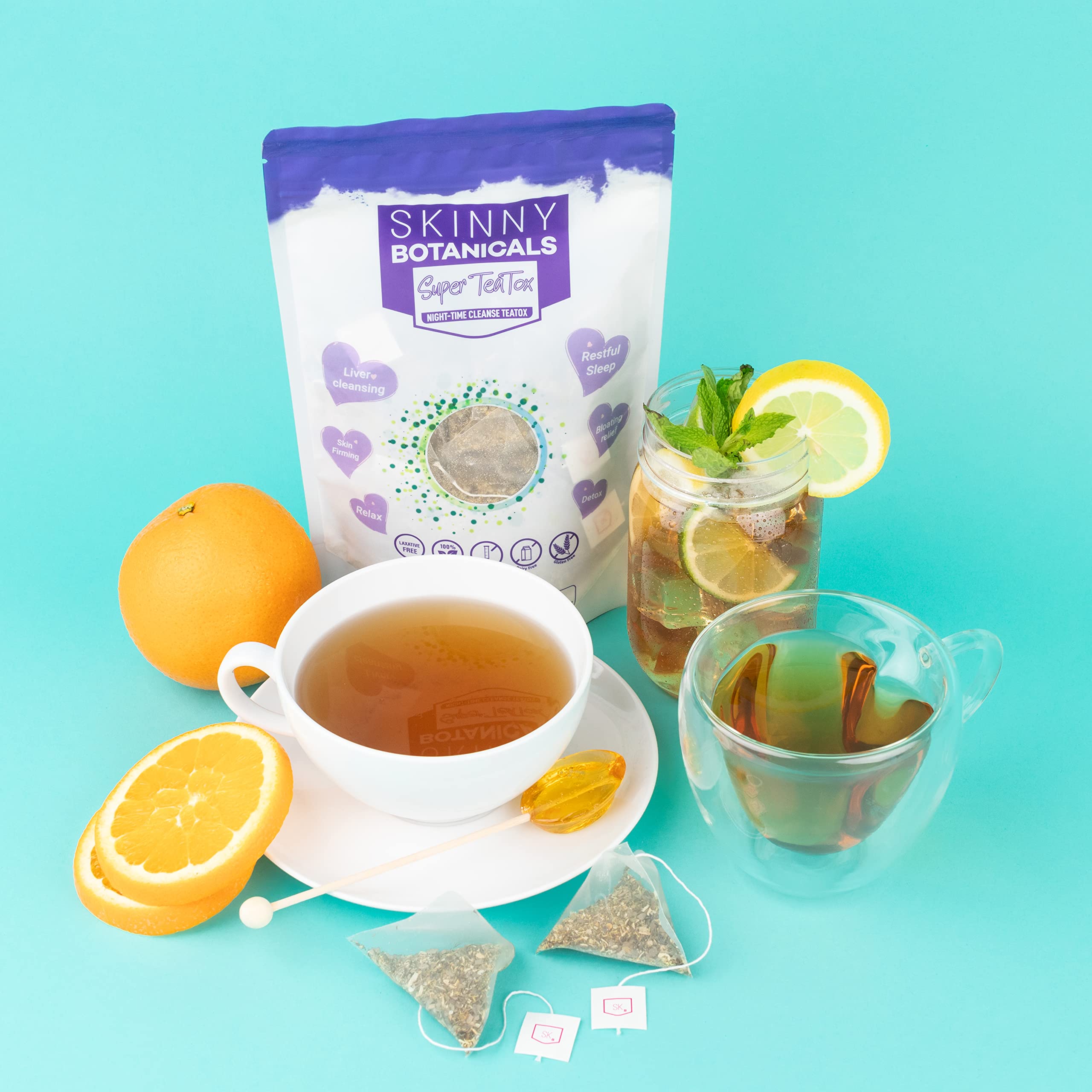 Skinny Botanicals Evening Detox Tea for Body Cleanse All Natural - Laxative-Free Skinny Botanicals uk supplements