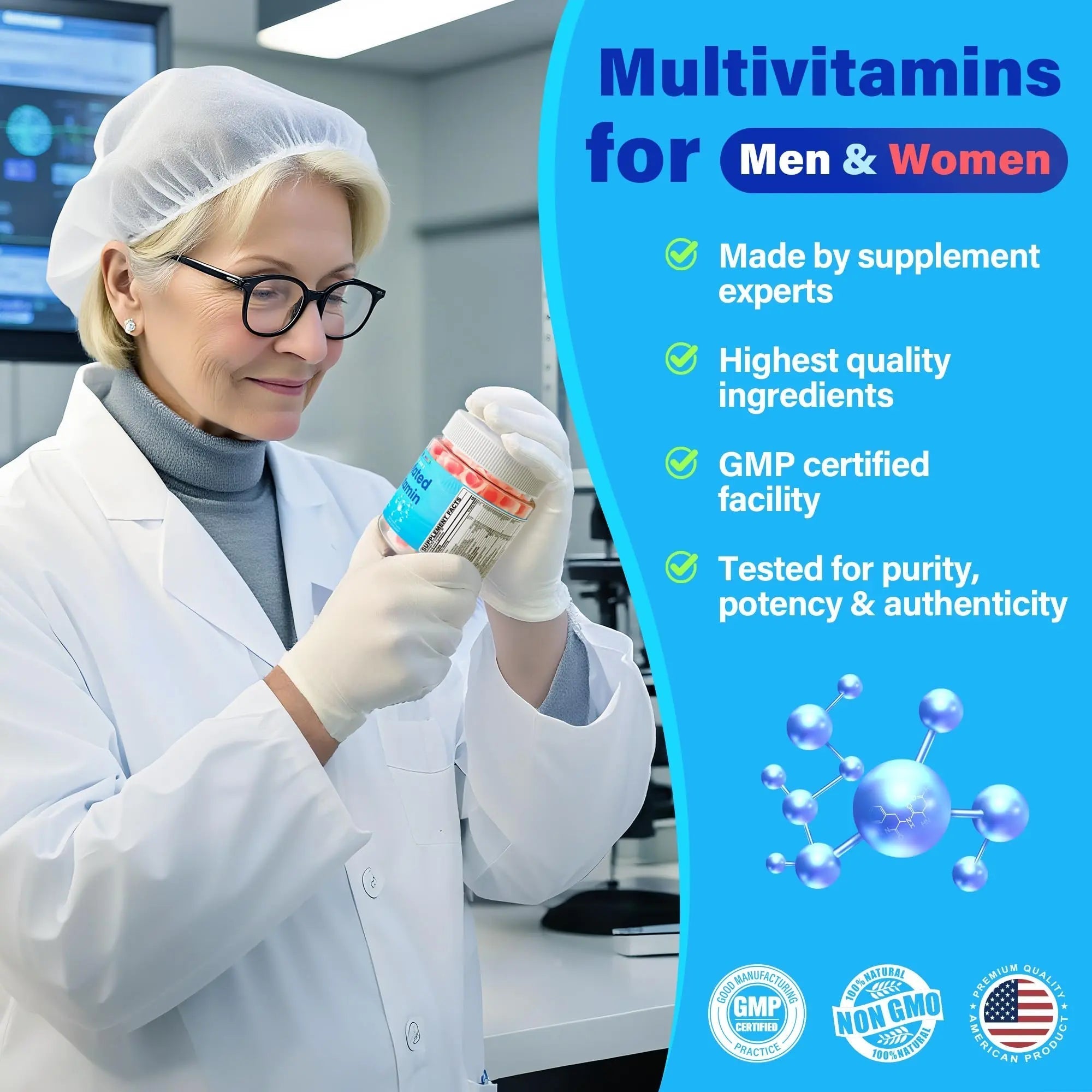Methylated Multivitamin for Women & Men Gummies w/ Omega-3, Calcium, D3 K2, Methylfolate & B12, TMG, Daily Vitamin A, C, E, B Complex, Magnesium, CoQ10 NEVISS uk supplements