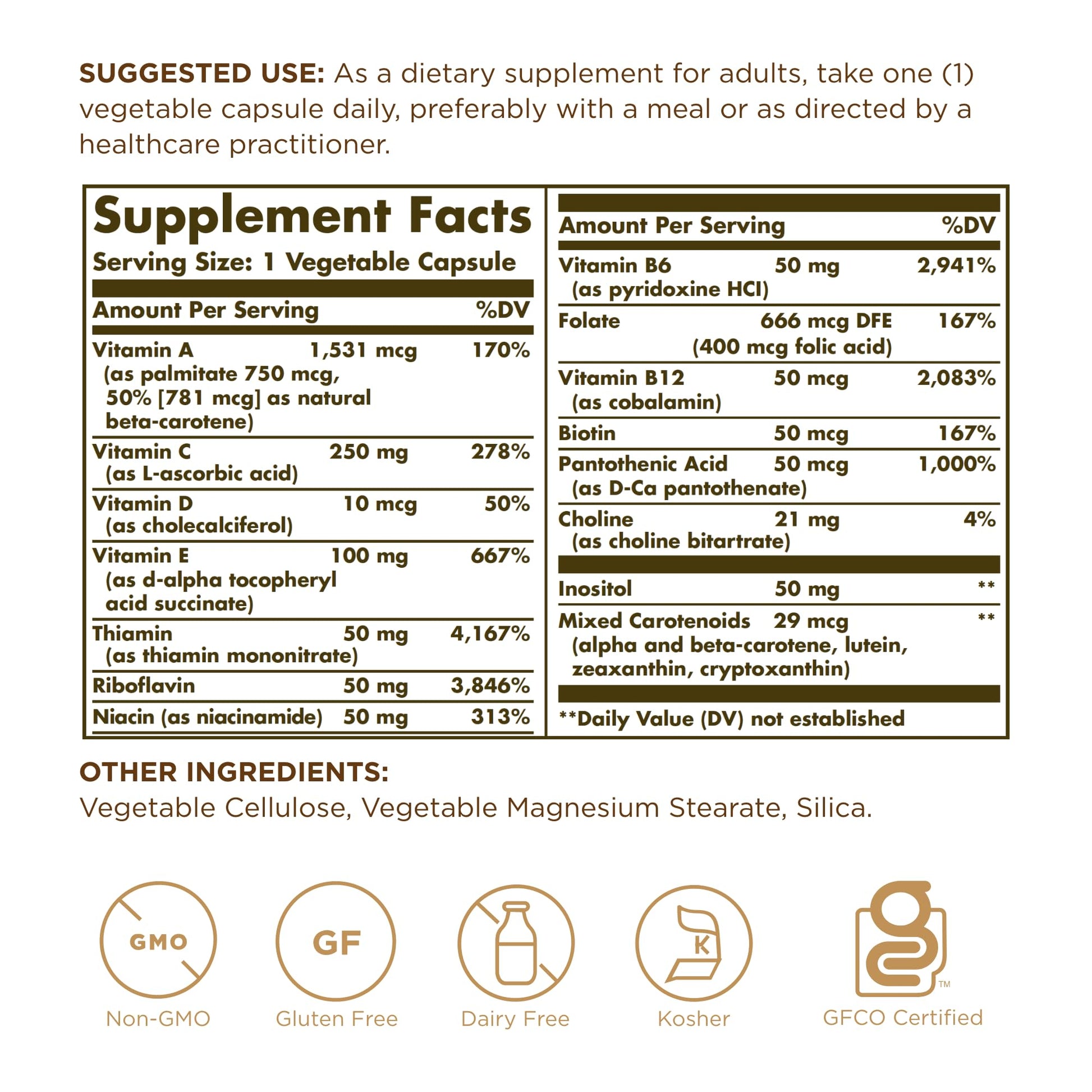 Solgar - Vitamins Only, 90 veggie caps Solgar uk supplements