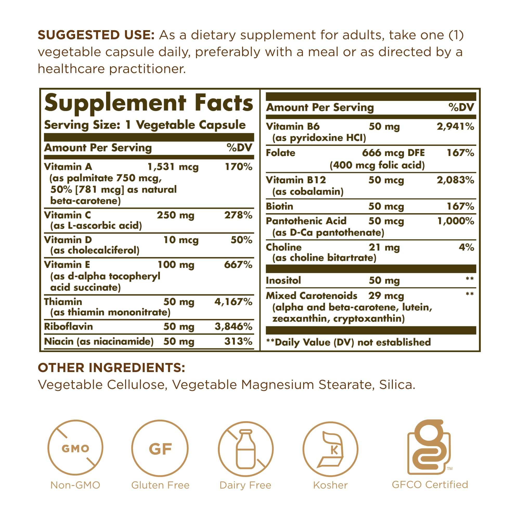 Solgar - Vitamins Only, 90 veggie caps Solgar uk supplements
