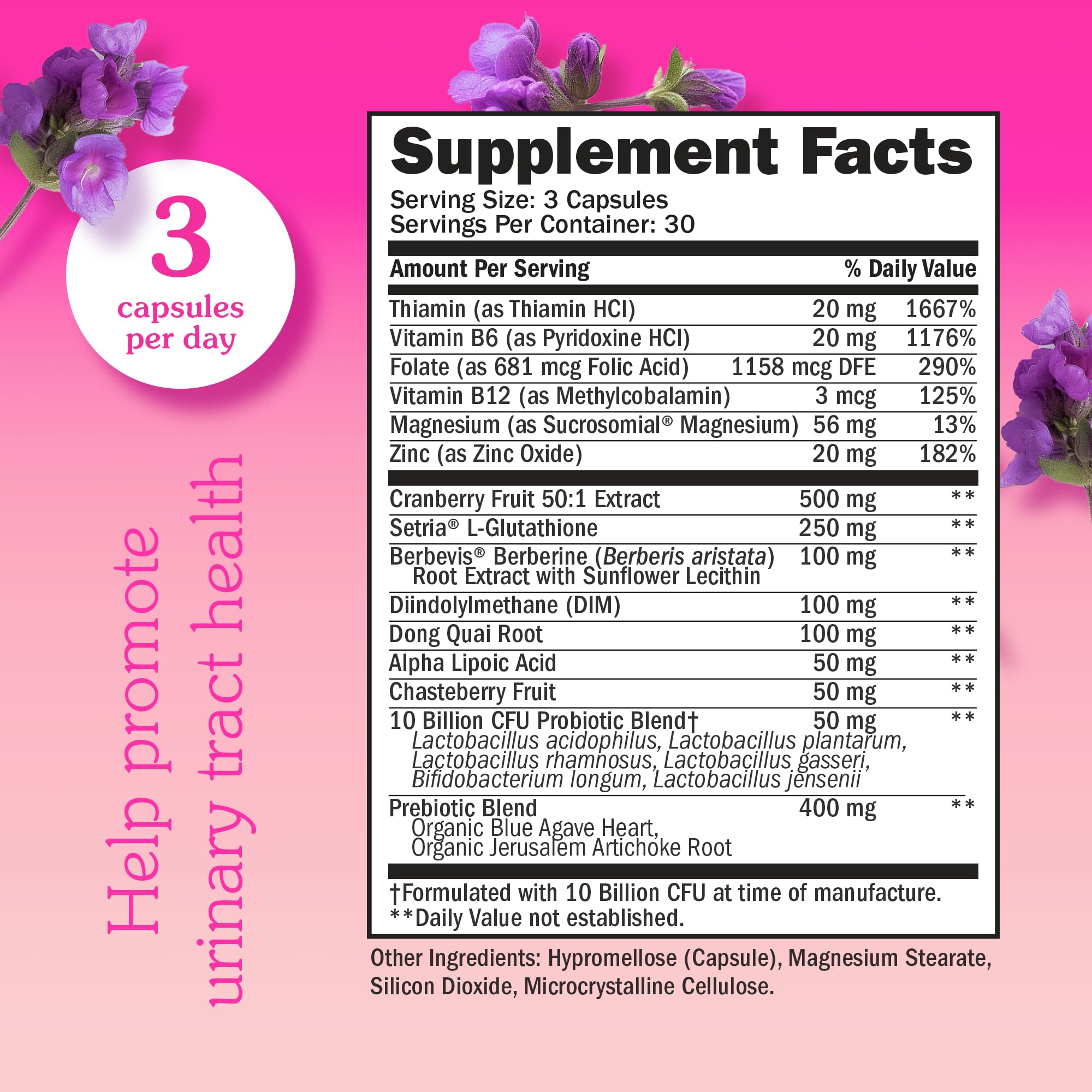 Seraphina 2-in-1 Vaginal Probiotics for Women + Hormone Balance - 90 Capsules for Complete Feminine Seraphina uk supplements