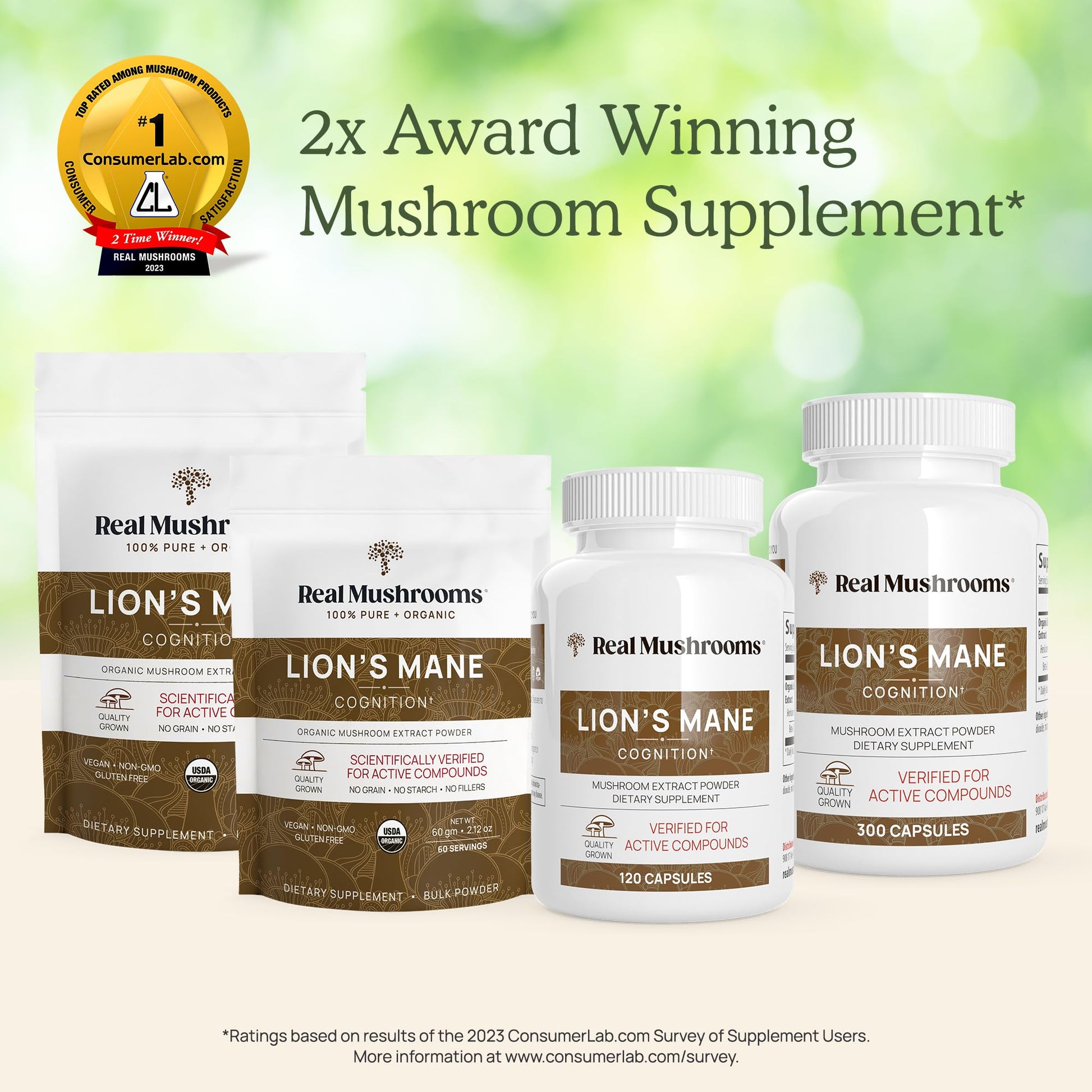 Real Mushrooms Lion’s Mane Capsules - Organic Lions Mane Mushroom Extract Real Mushrooms uk supplements