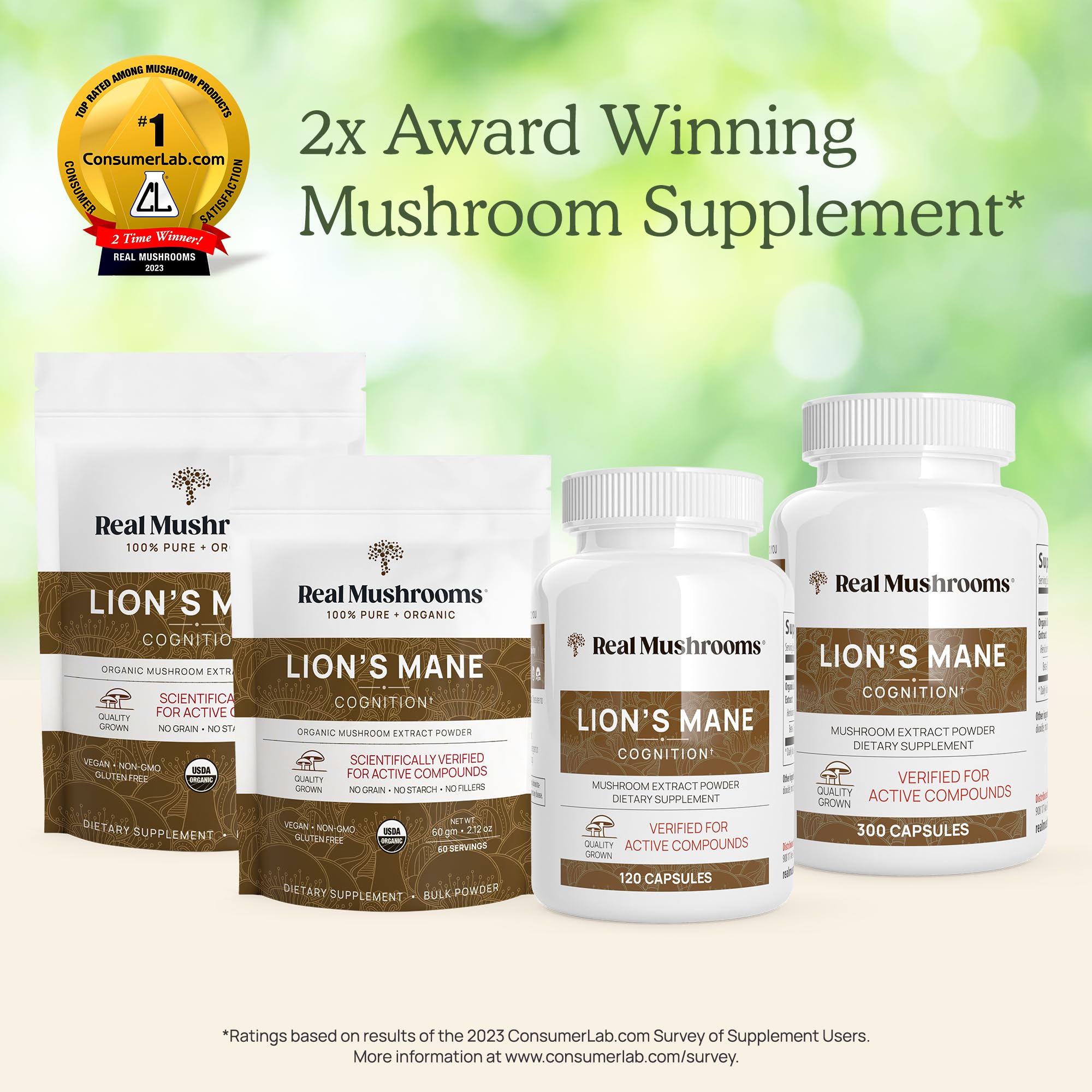Real Mushrooms Lion’s Mane Capsules - Organic Lions Mane Mushroom Extract Real Mushrooms uk supplements