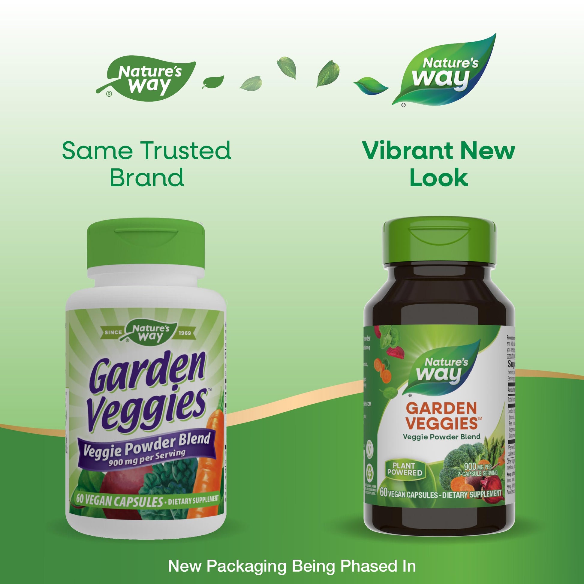 Nature's Way Garden Veggies, Veggie Powder Blend, 900 mg per 2-Capsule Serving, 60 Vegan Capsules Nature's Way uk supplements