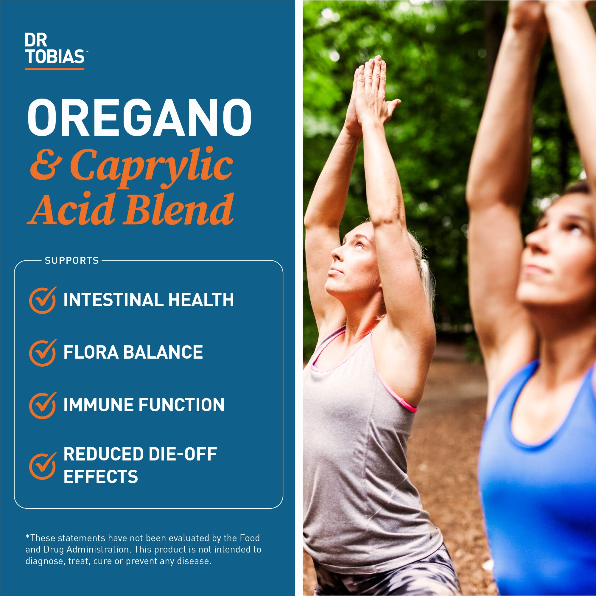 Dr. Tobias Lung Health and Oregano & Caprylic Acid Blend, Supports Lung Cleanse & Detox, Intestinal Health, Immune Support with Prebiotics & Herbs for Women & Men Dr. Tobias uk supplements